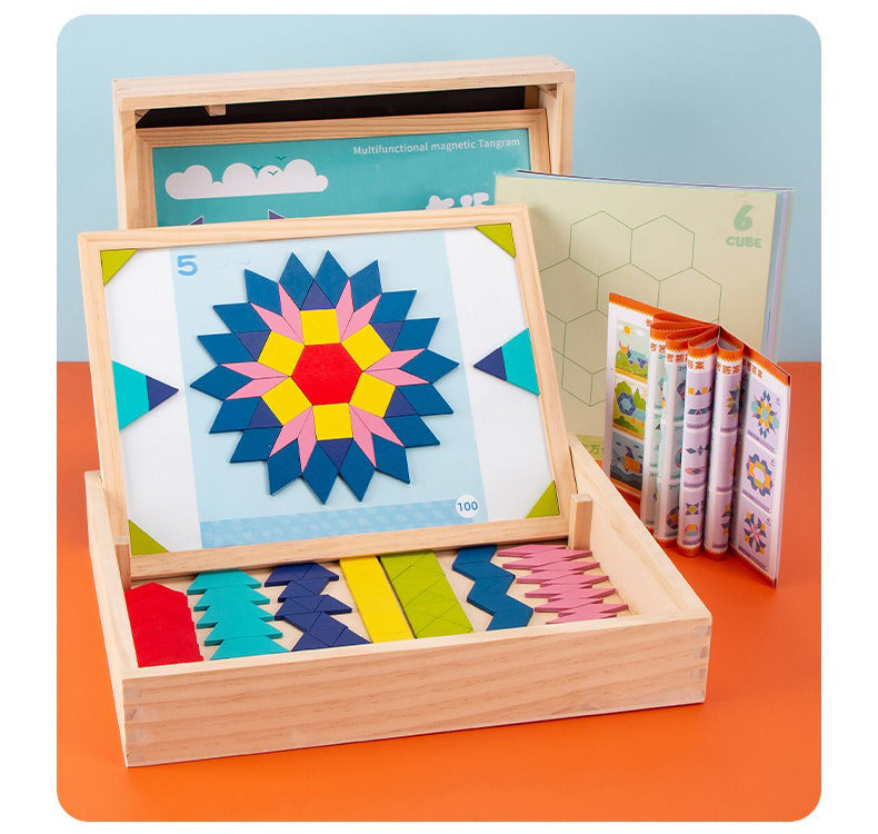 3D Magnetic Tangram Puzzle Set – Build, Solve, and Enjoy Hours of Fun