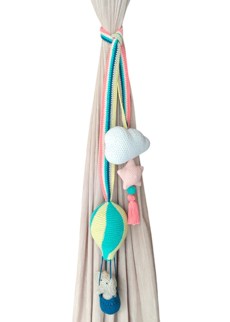 Hot Air Ballon Curtain Tie / Crochet Toy
