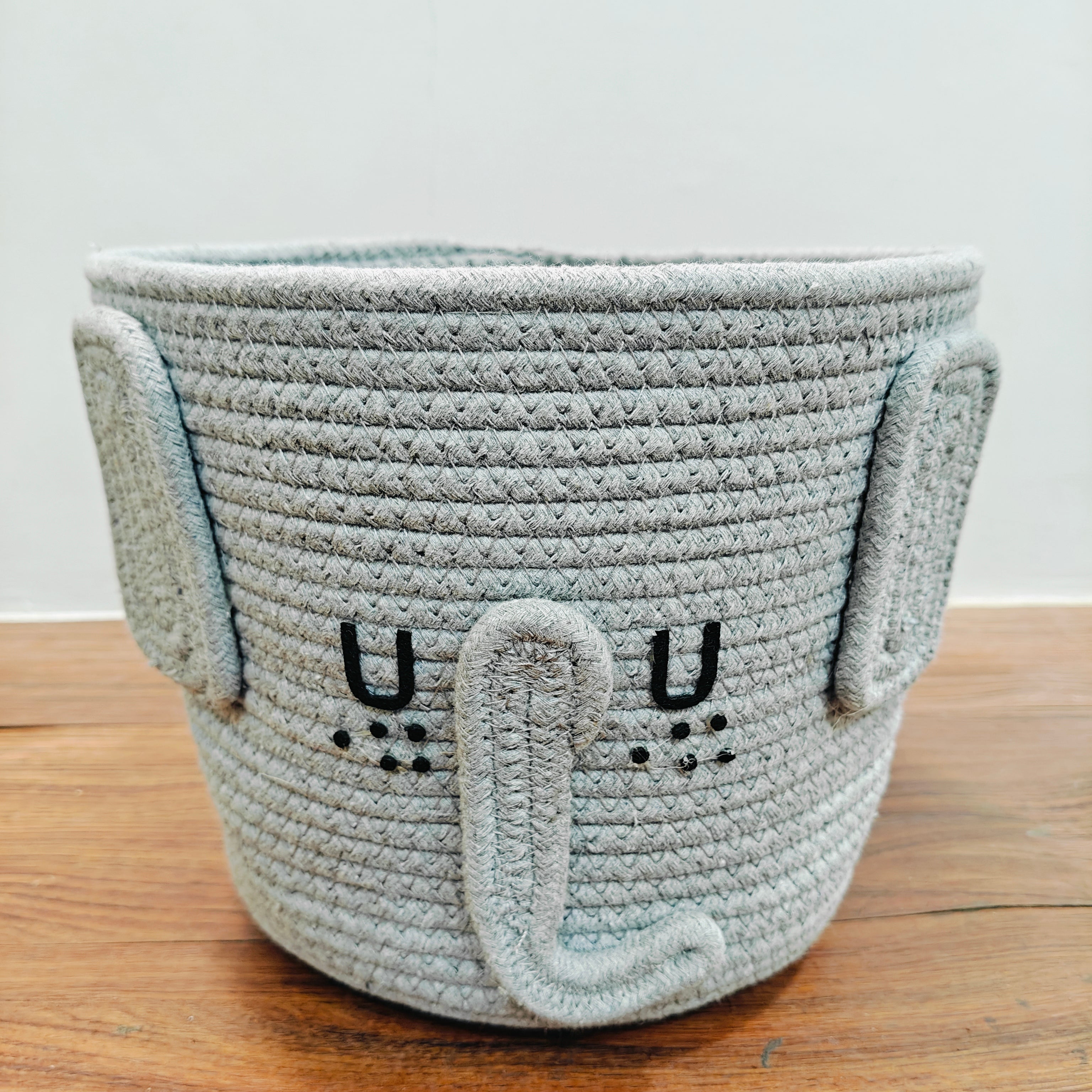 Jute Cotton Storage Basket - Elephant’s Haven