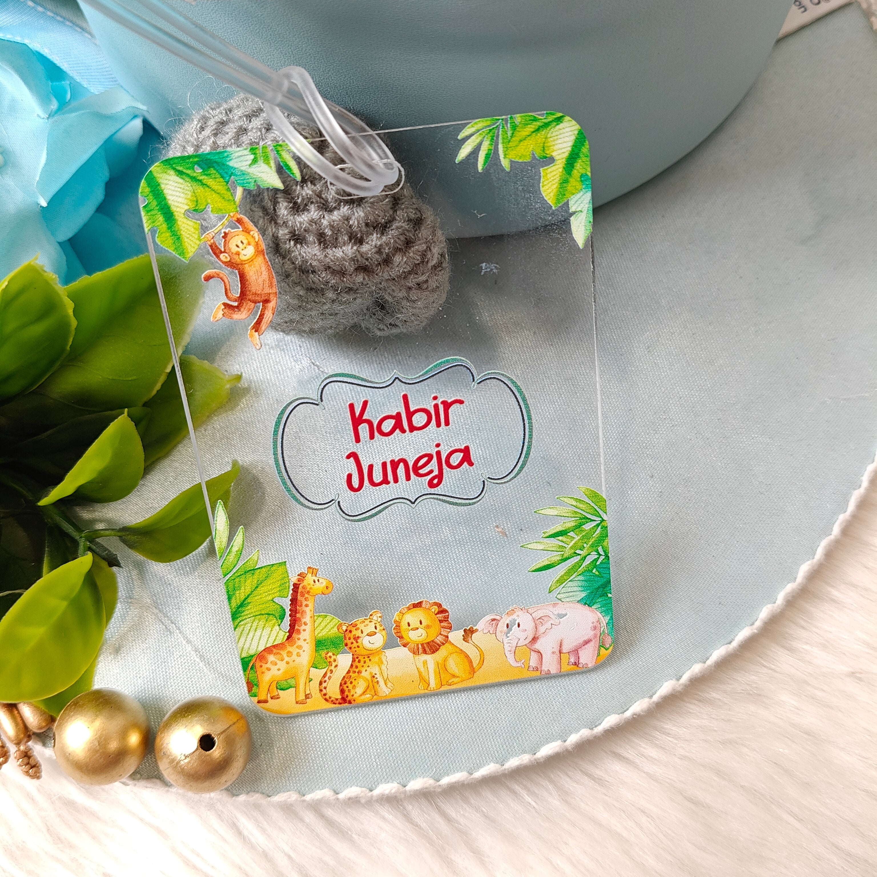 Acrylic Luggage Tag - Jungle Joy
