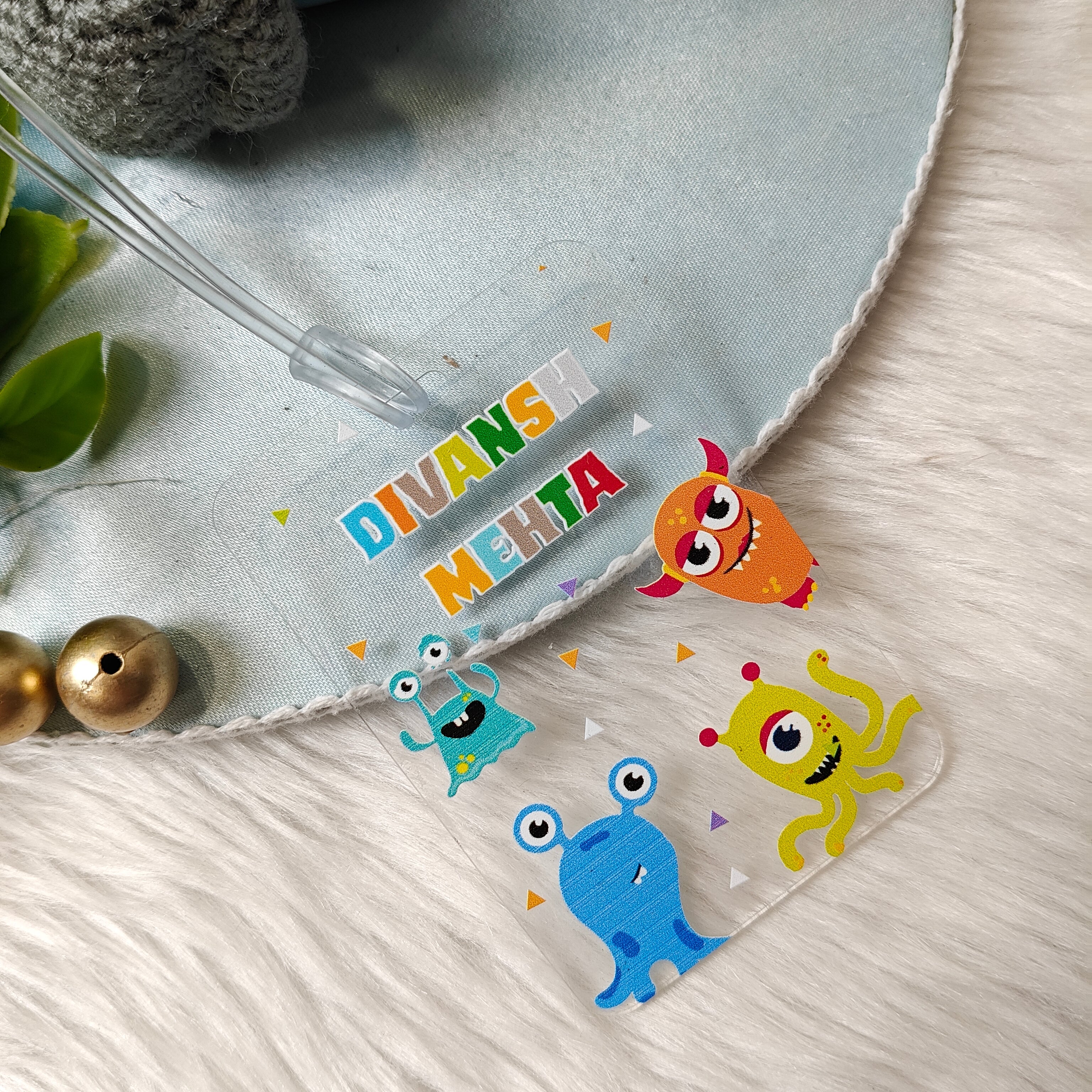 Acrylic Luggage Tag - Monster Mash