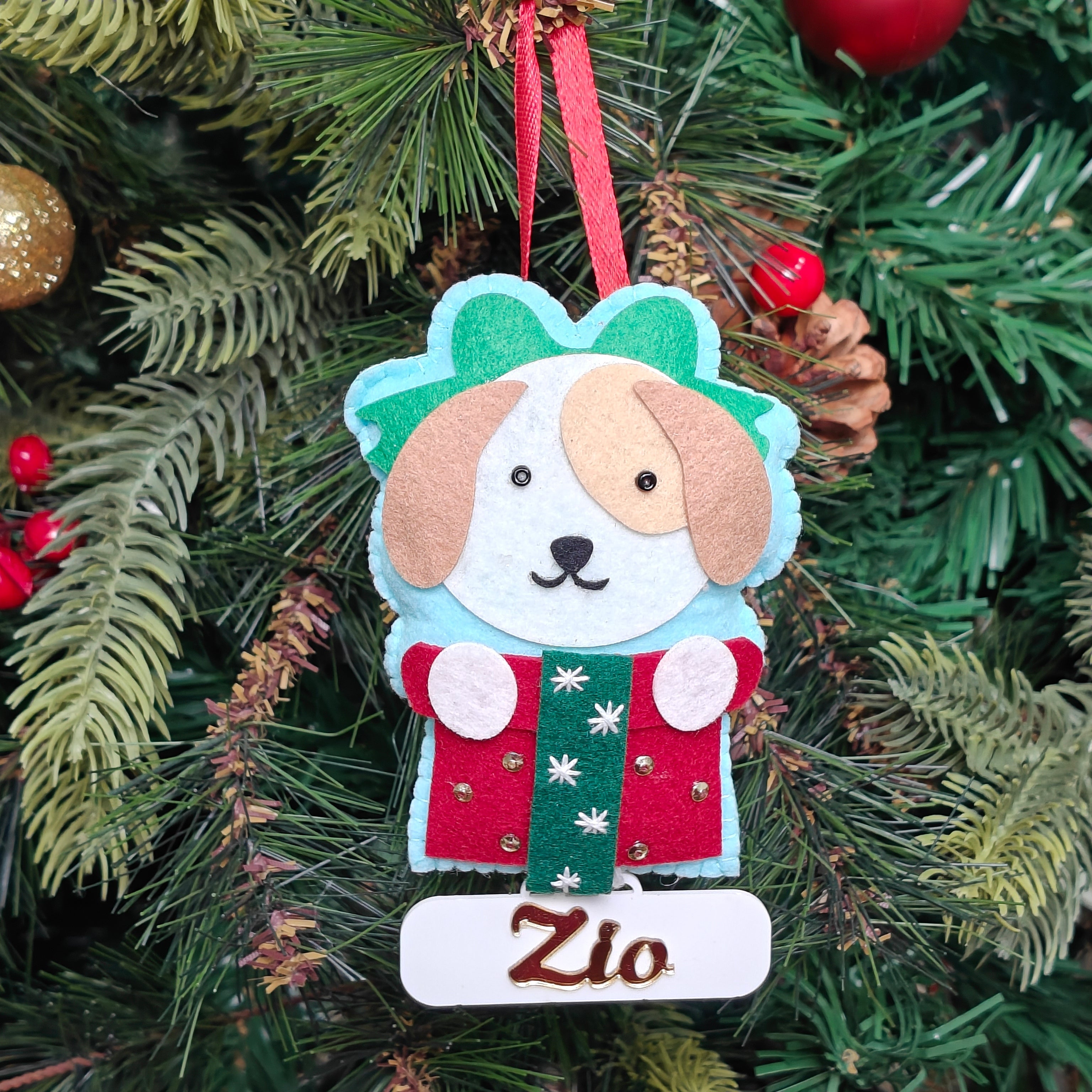 Santa’s Little Pup Ornament