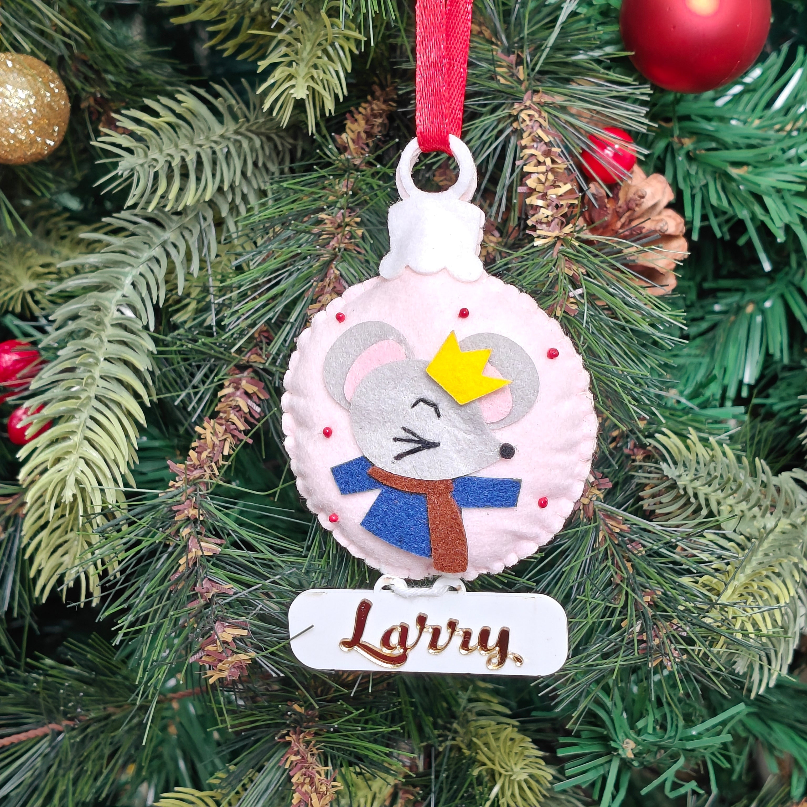 Festive Mouse Delight Ornament