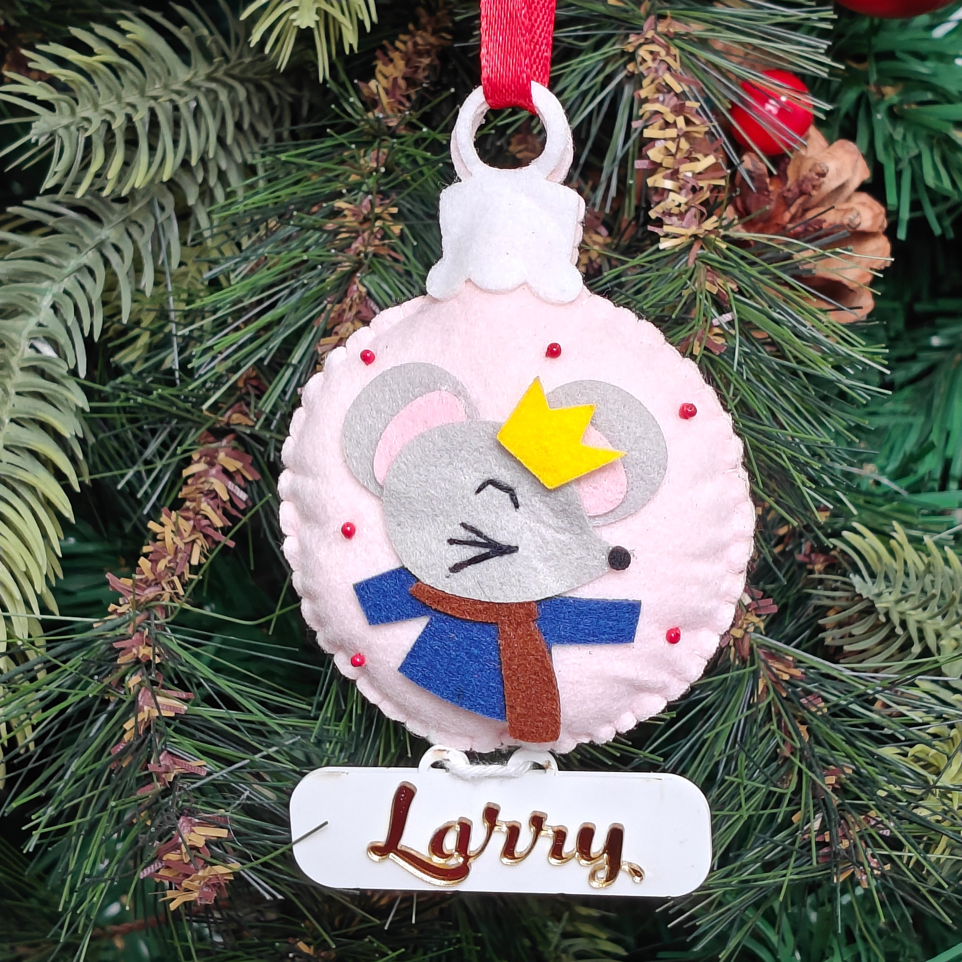 Festive Mouse Delight Ornament