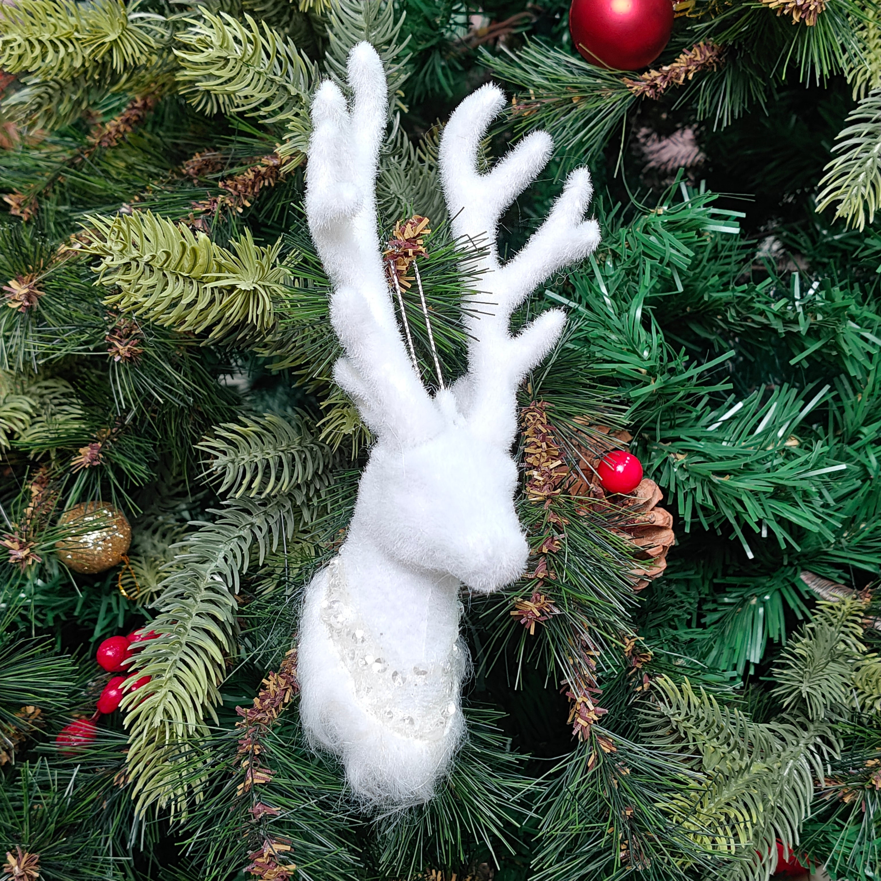 Frosted Reindeer Ornament