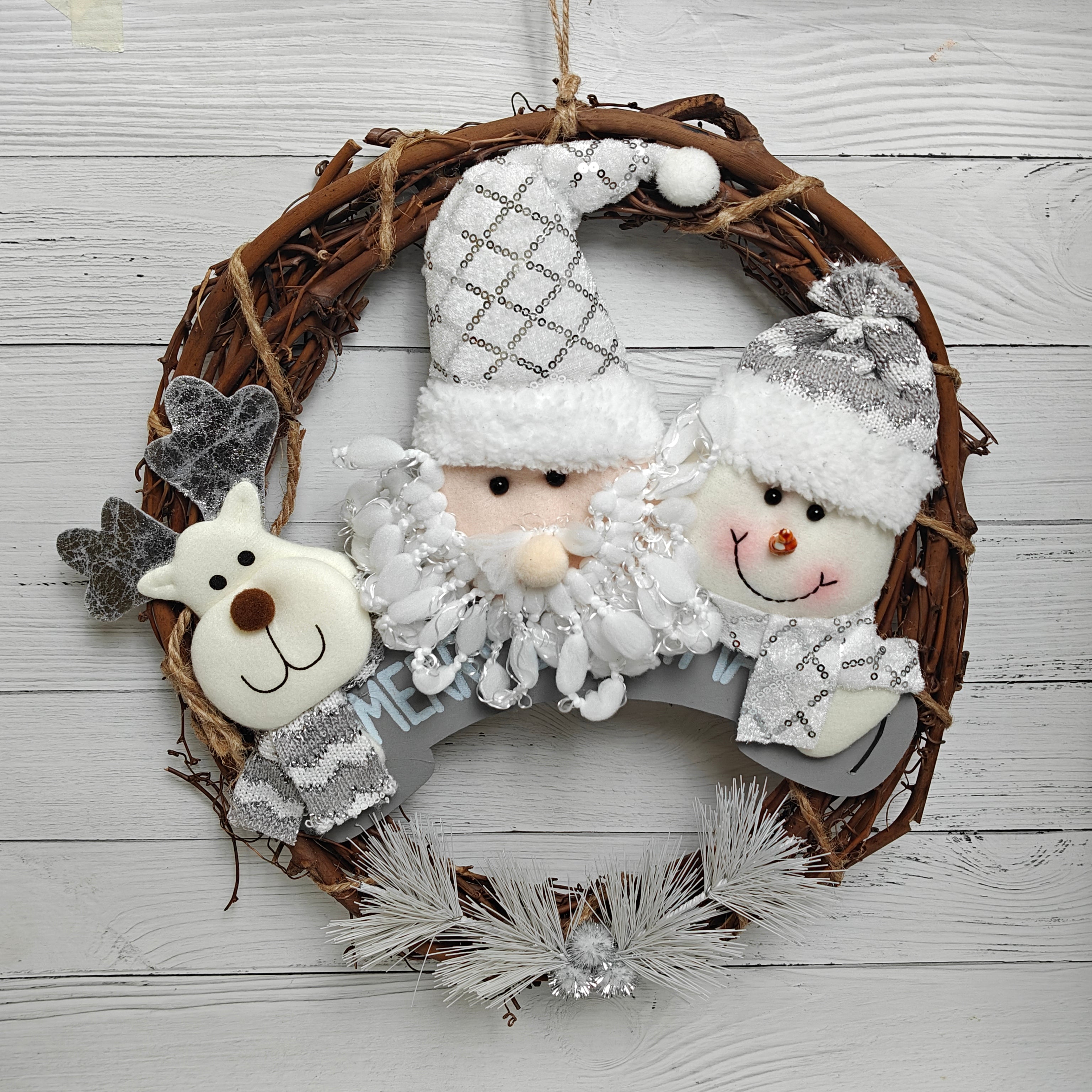 Frosted Woodland Wreath