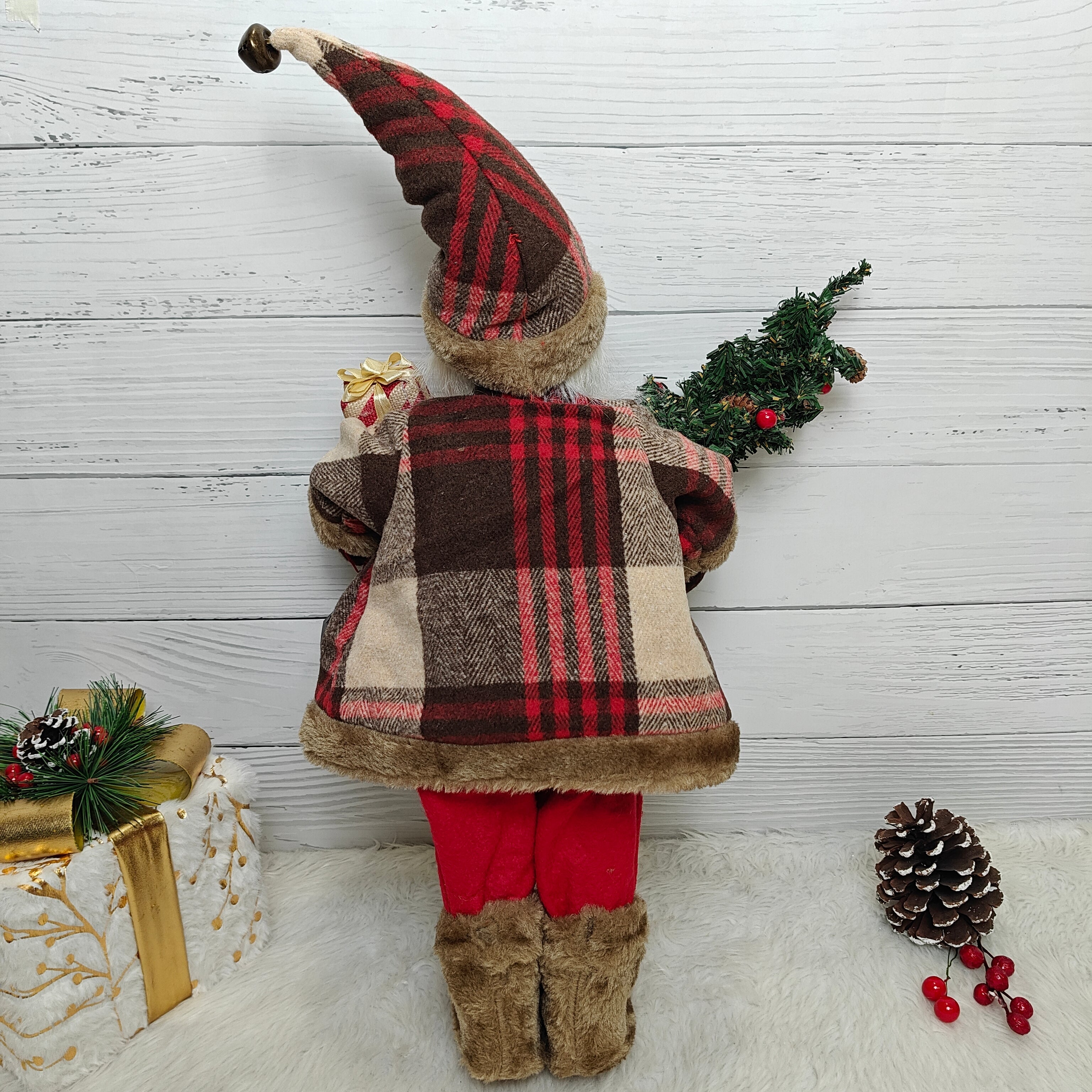 25" Rustic Woodland Santa
