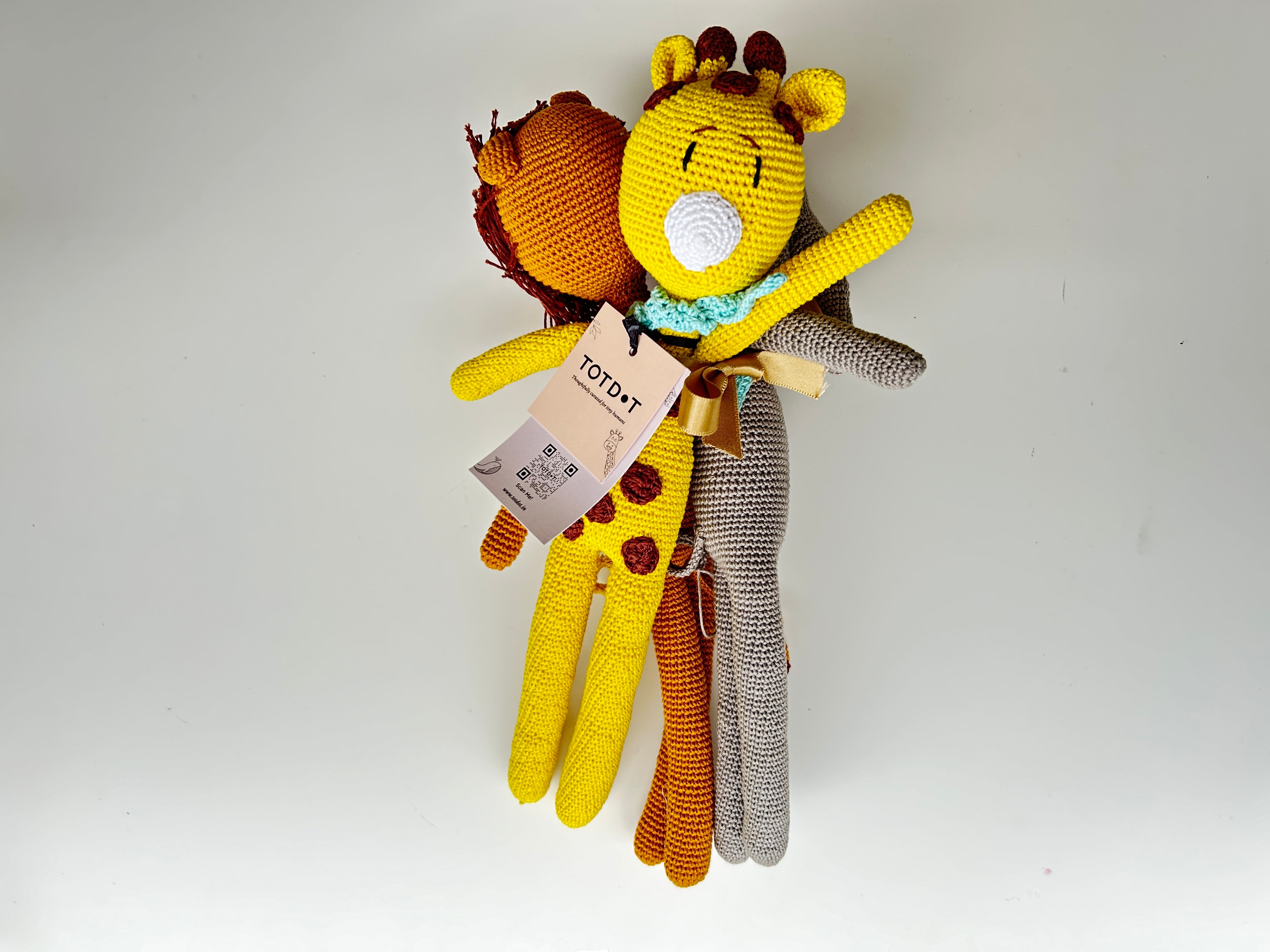 Wild Animals Crochet Soft Toys (Pack of 3)