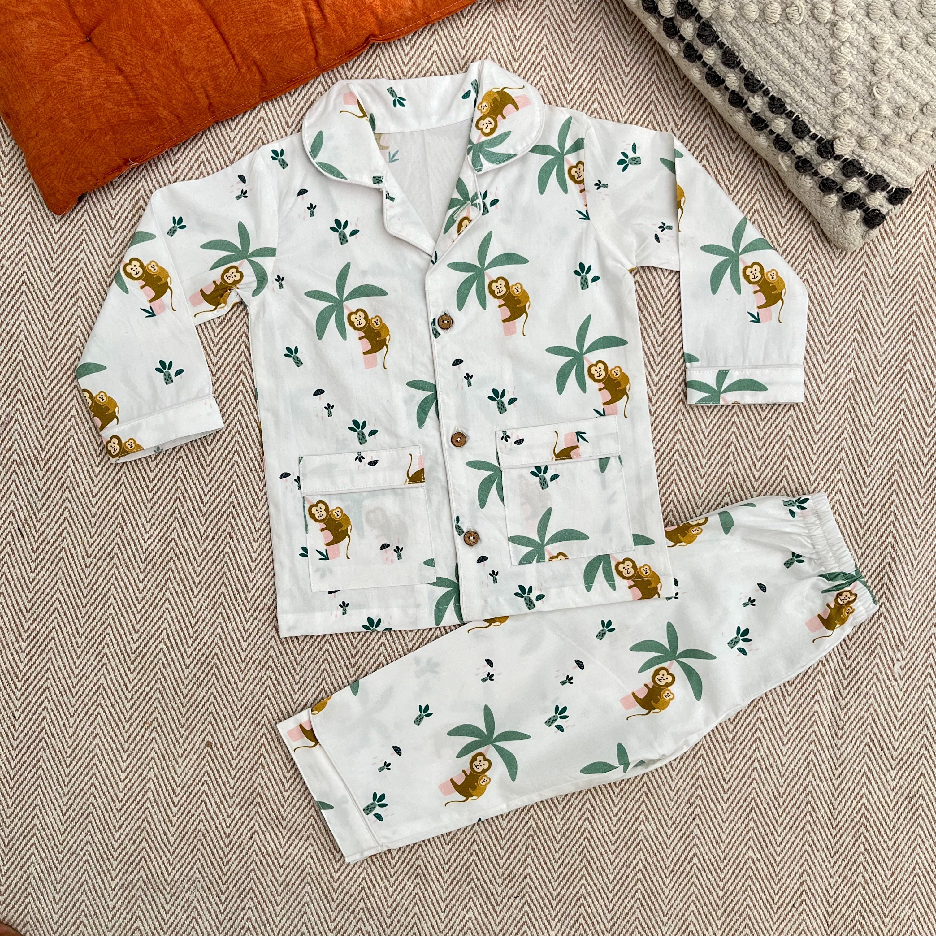 Organic Cotton Monkeying Around Night Suit