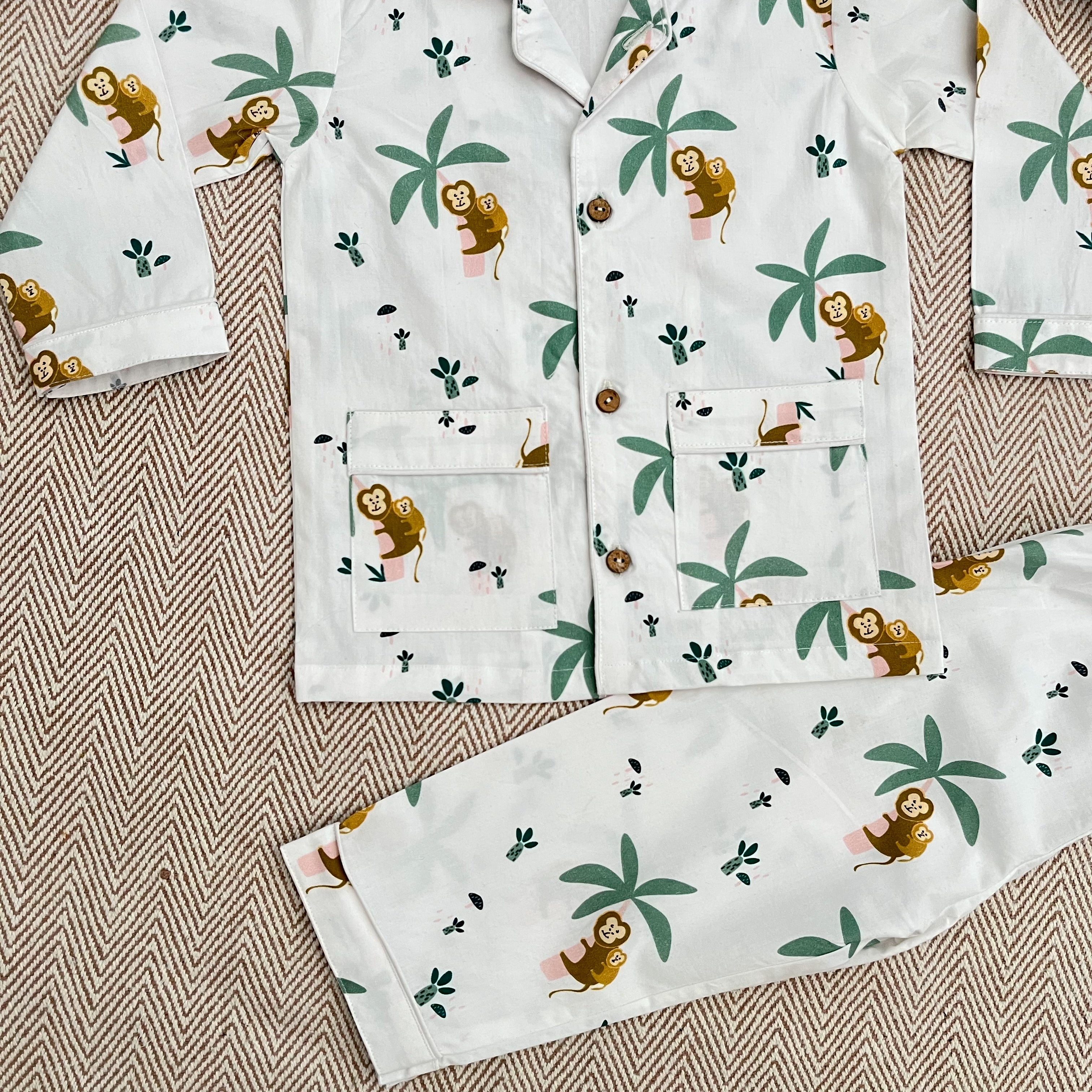 Organic Cotton Monkeying Around Night Suit