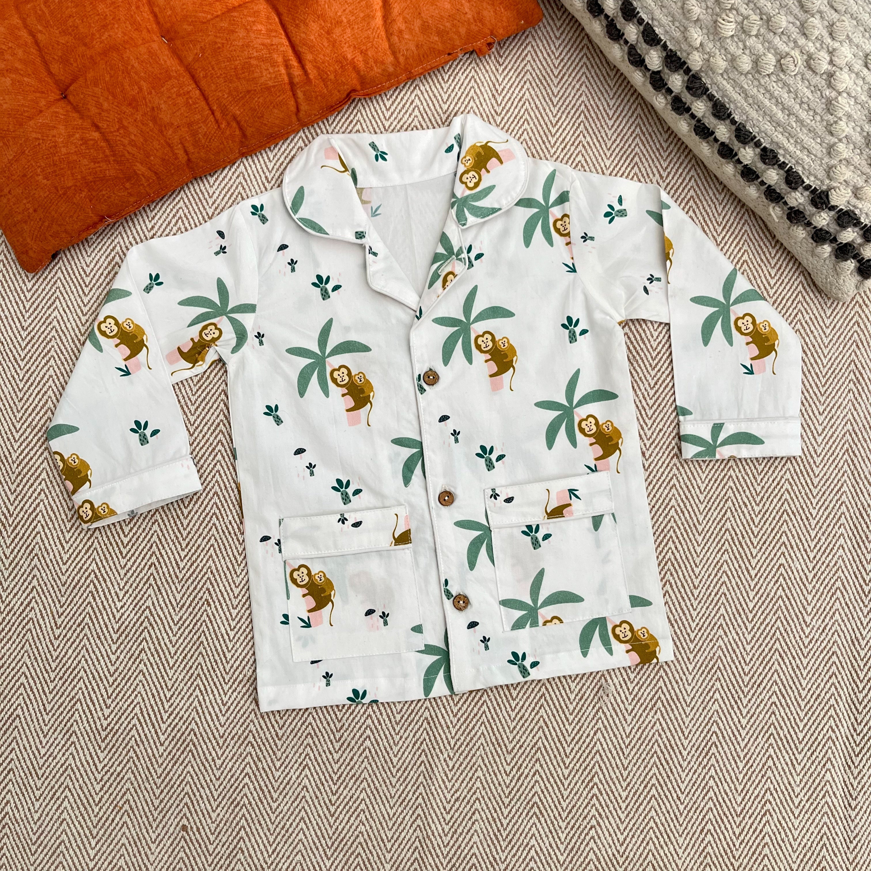 Organic Cotton Monkeying Around Night Suit