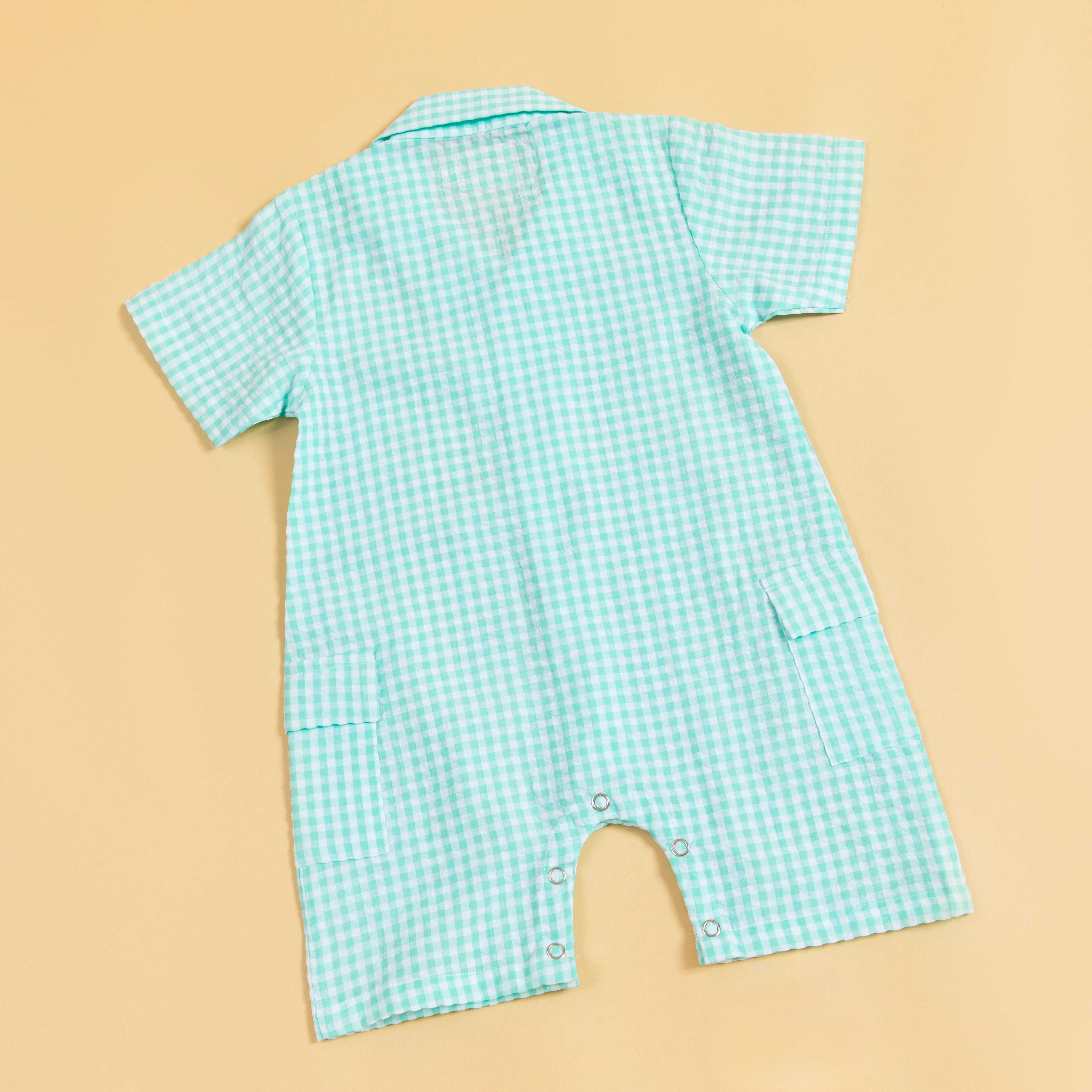 Minty Meadows Textured Playsuit Romper