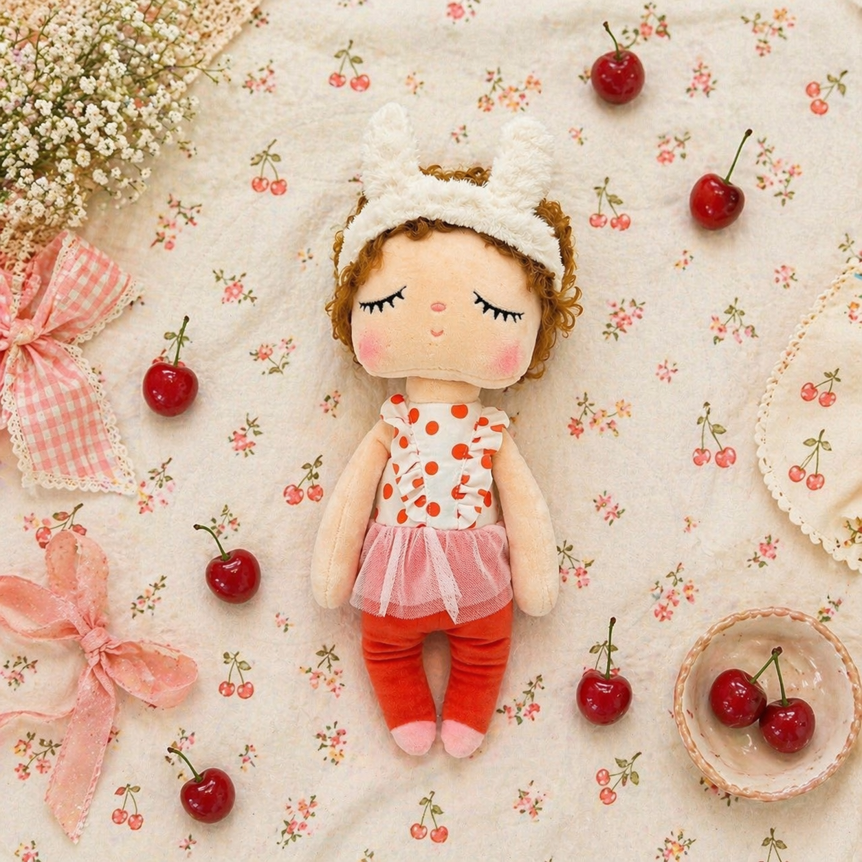 Dreamy Plush Doll - Cherry Curly Girl