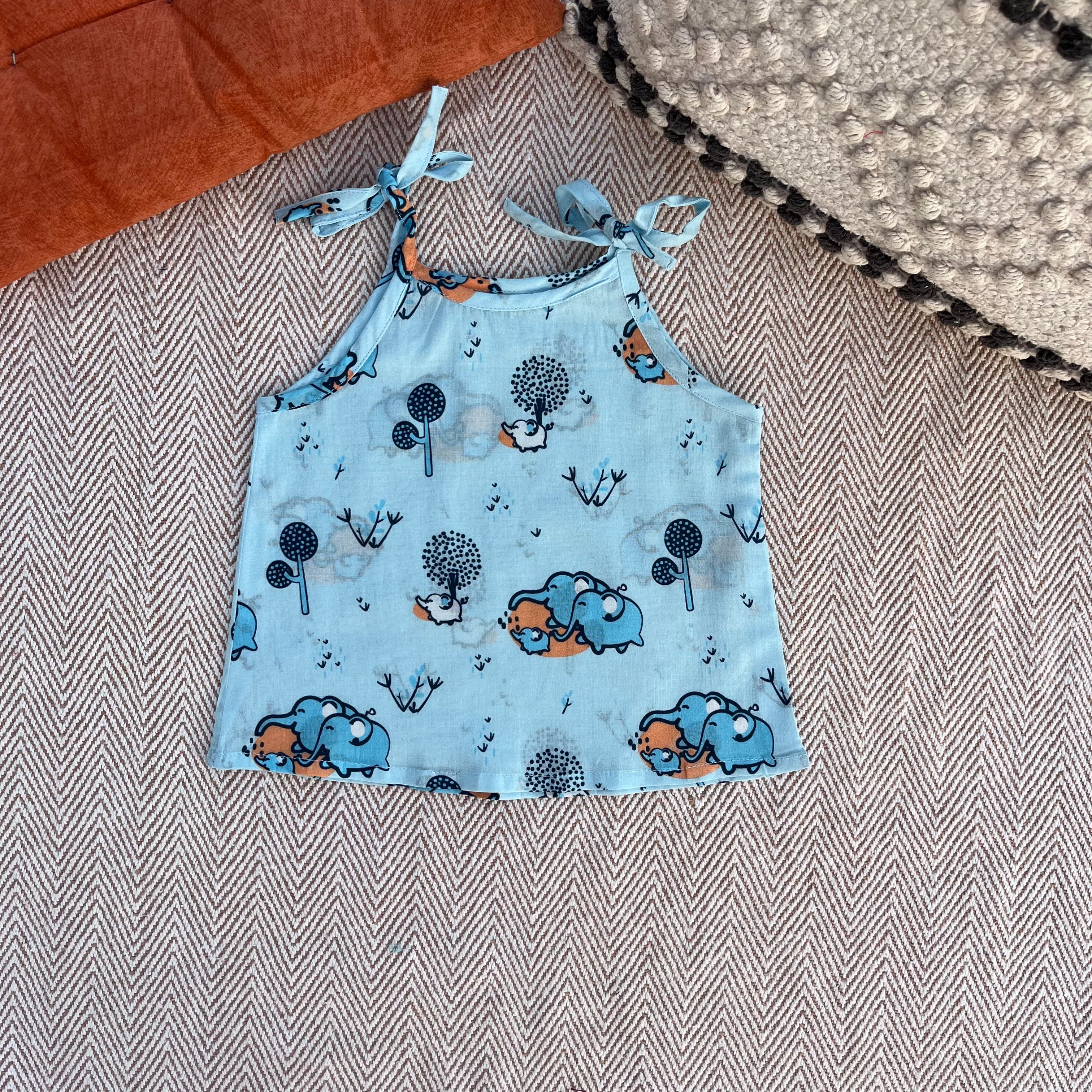Organic Cotton Set of 3 Printed Unisex Tie-up Jhablas- Animal Fam