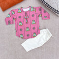 Nani Ghar ka Champa'- Organic Cotton Unisex Pink Floral Kurta Set