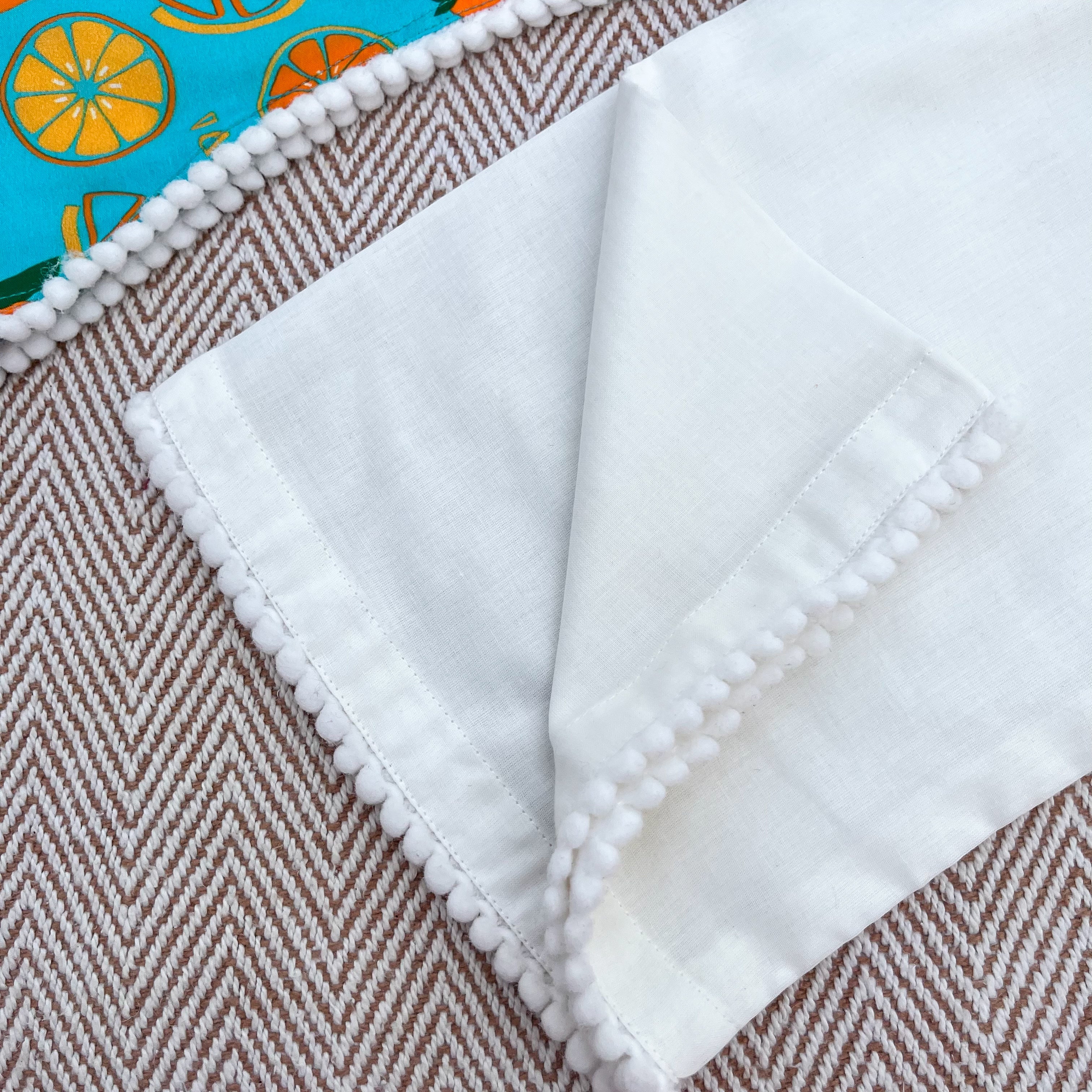 Organic Cotton 'Dancing Oranges' Kurta Set for Girls