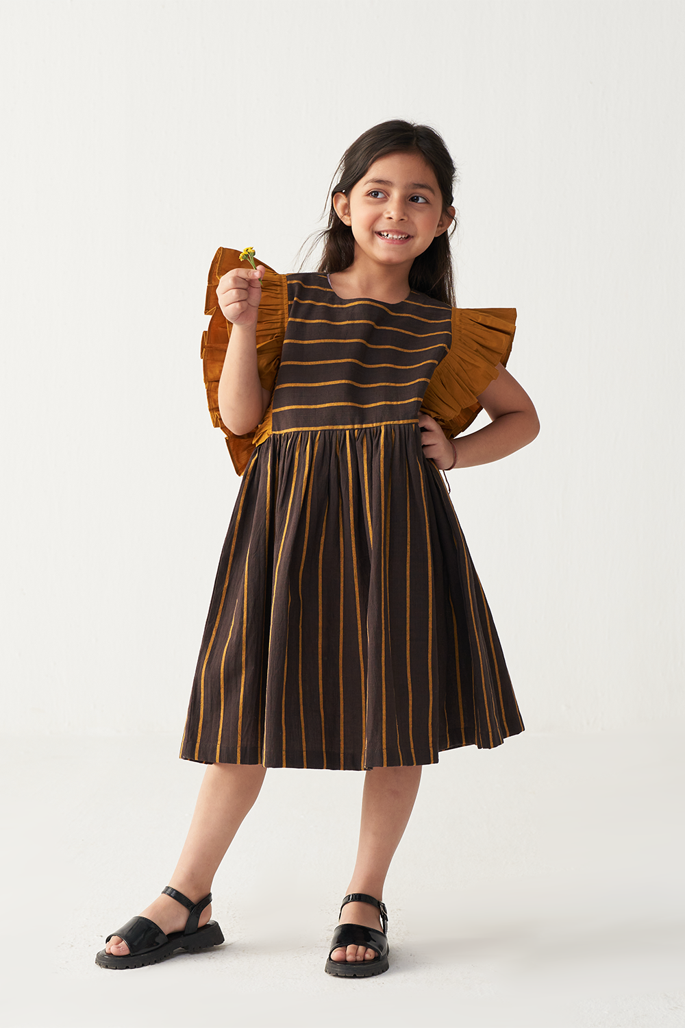 FRILL SLEEVE DRESS