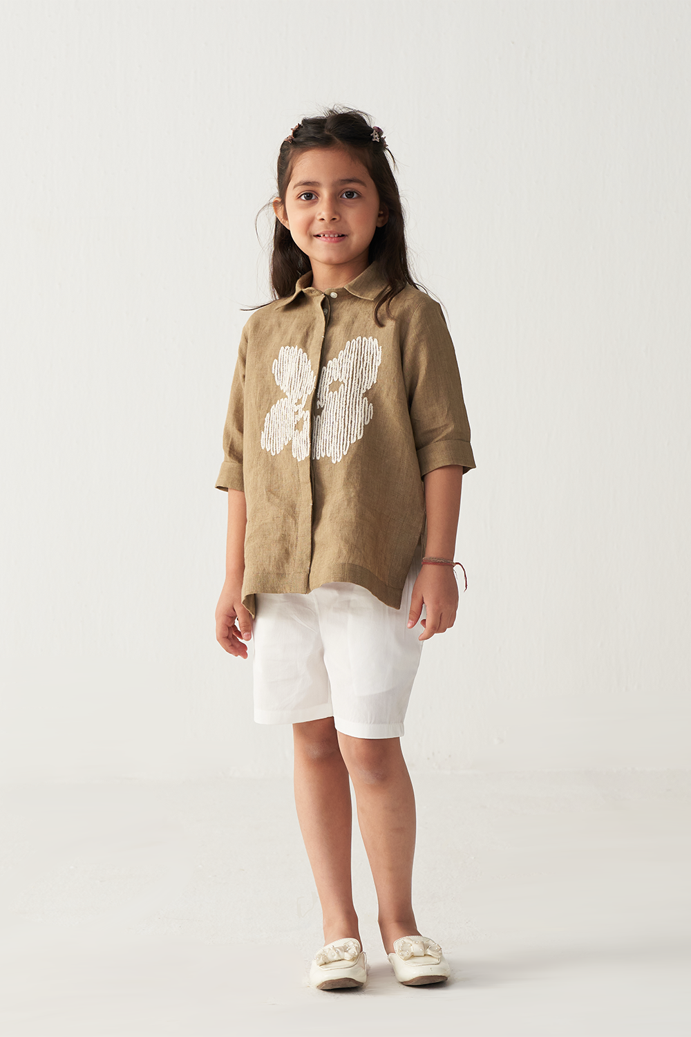 EMB. FLORAL SHIRT