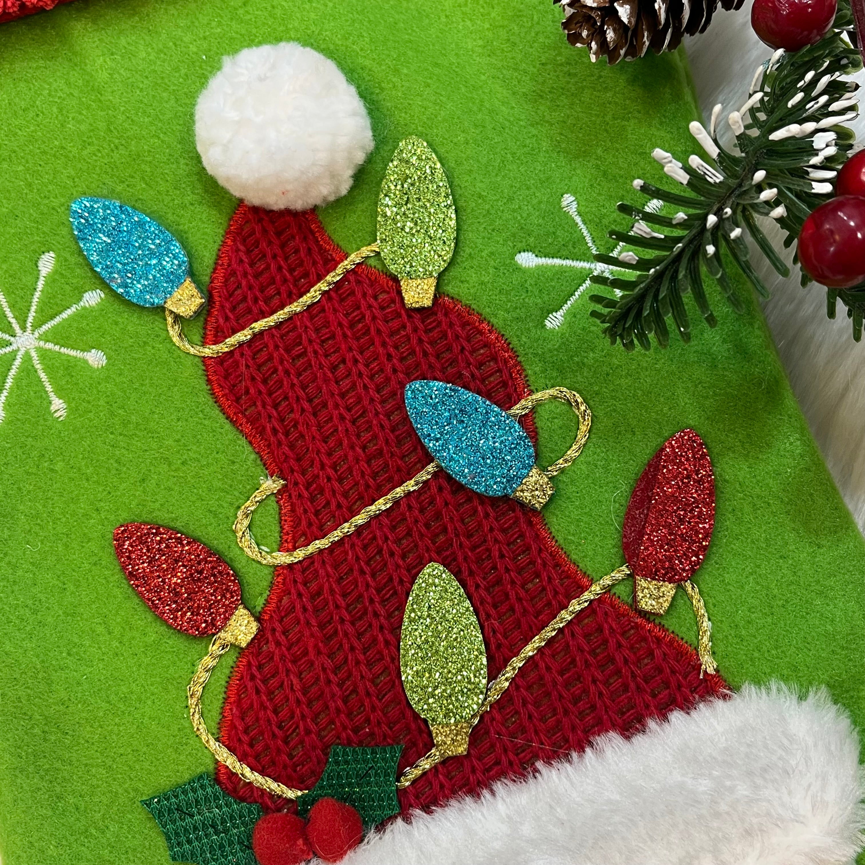 Luxury Mistletoe Stocking (Snowman)