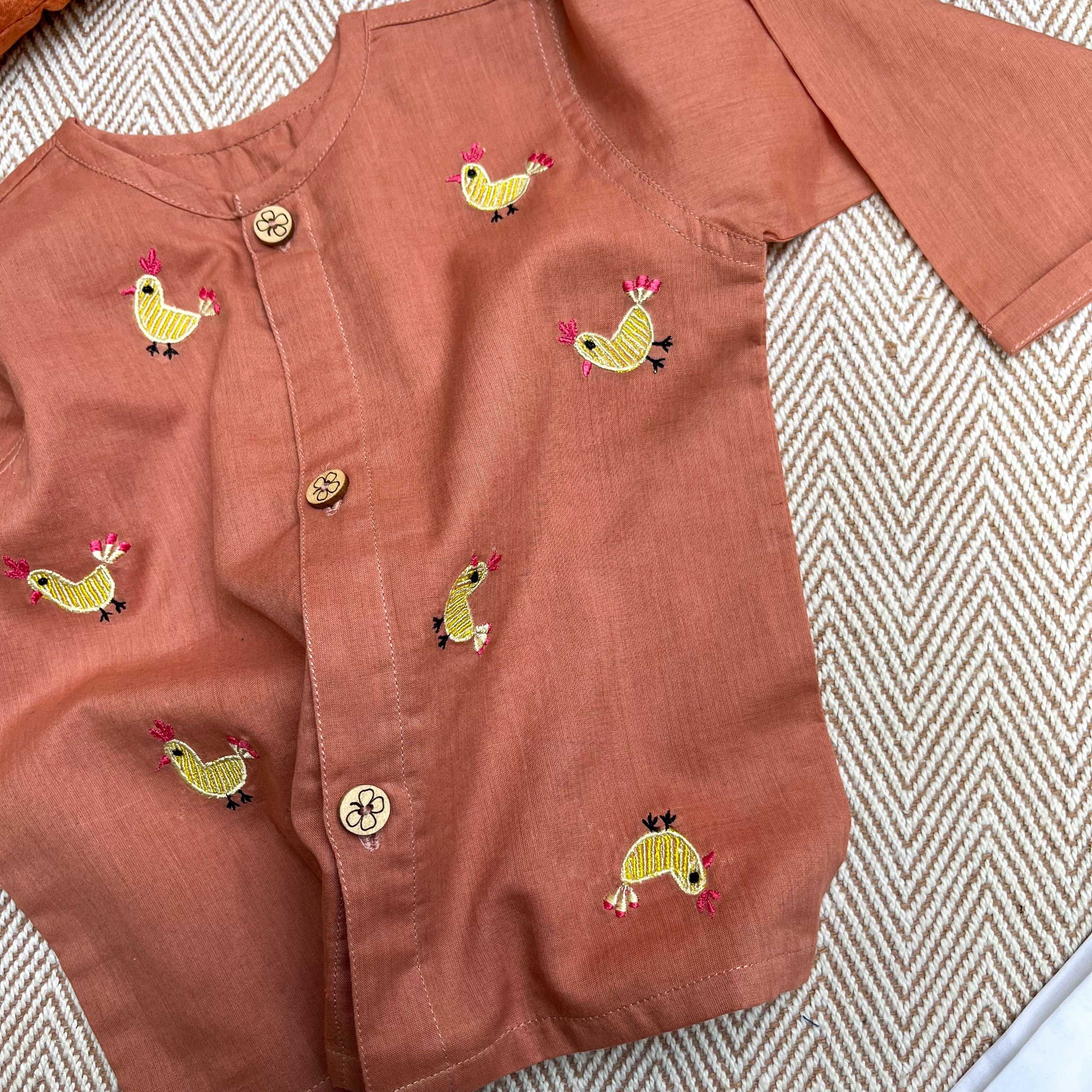 Hen - Organic Cotton Full Sleeves Jhabla