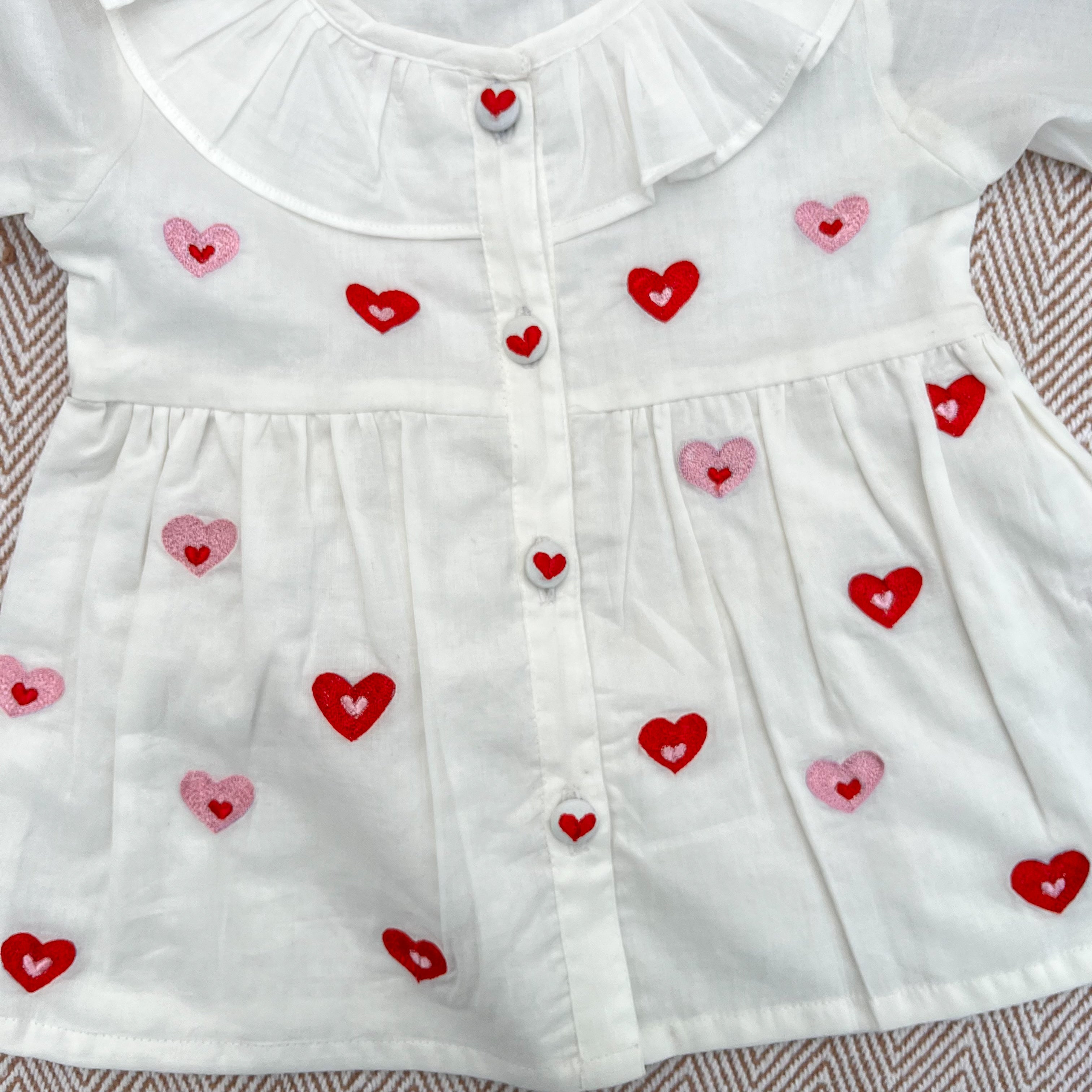 Organic cotton Embroidered frock for infants, toddlers and kids- perfect for festive occasions