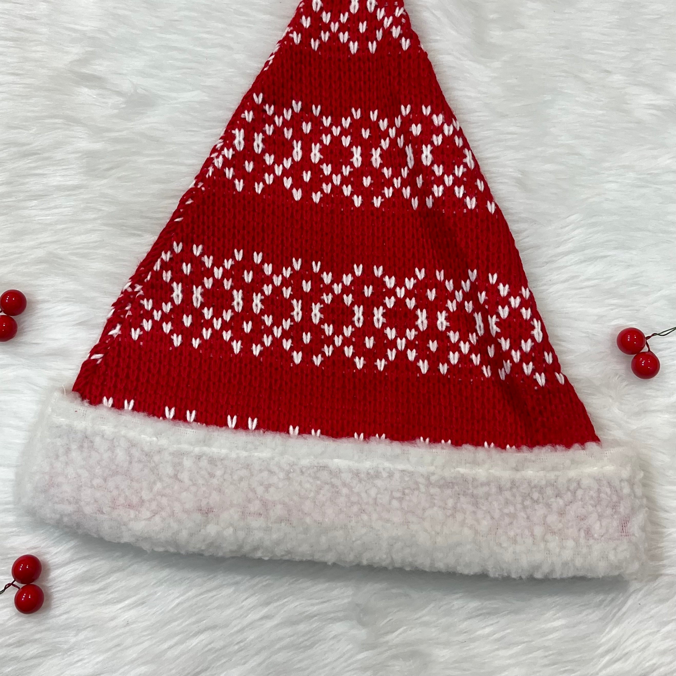 Classic Knit Santa Caps - Adults