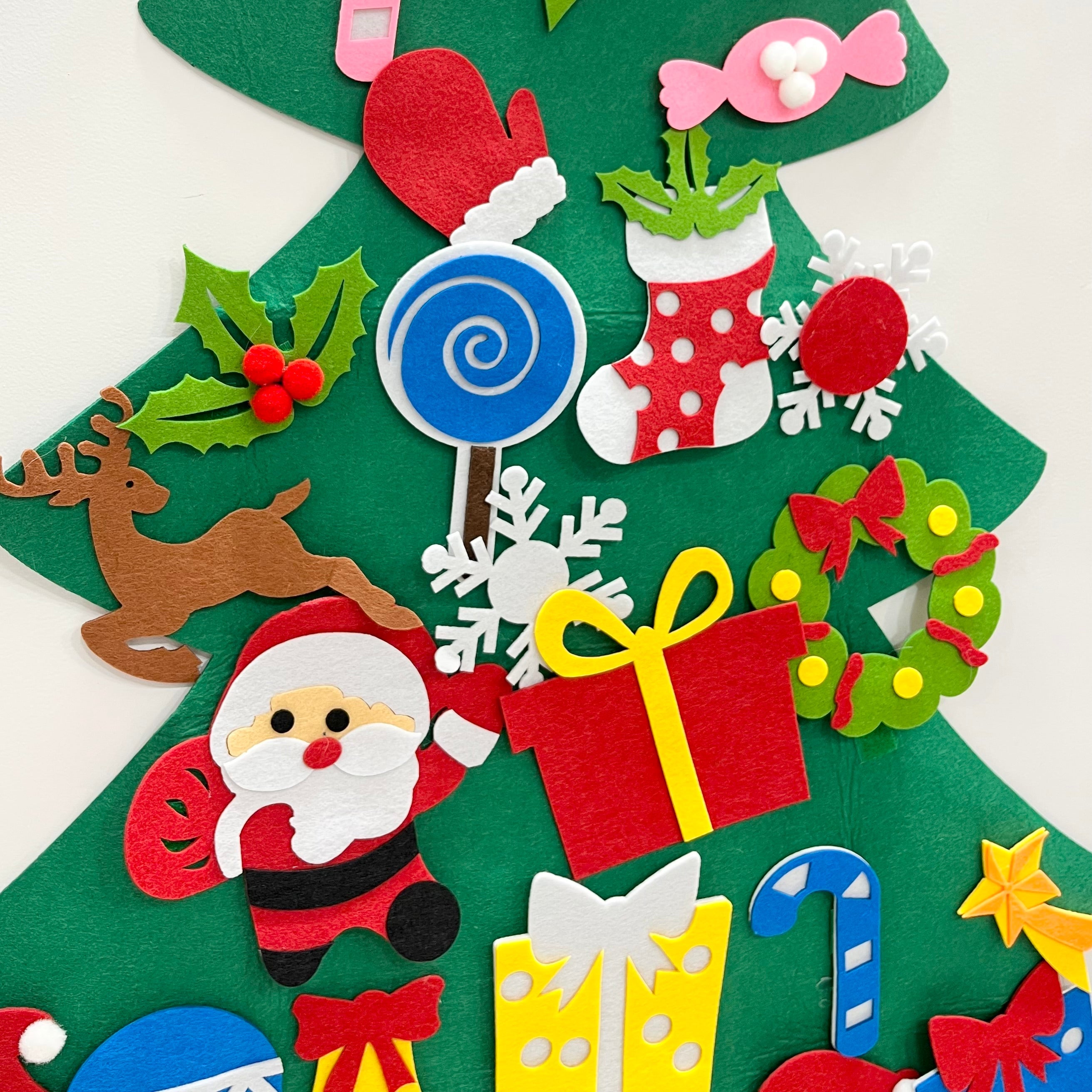 40" Felt DIY Christmas Tree With 25 Ornaments