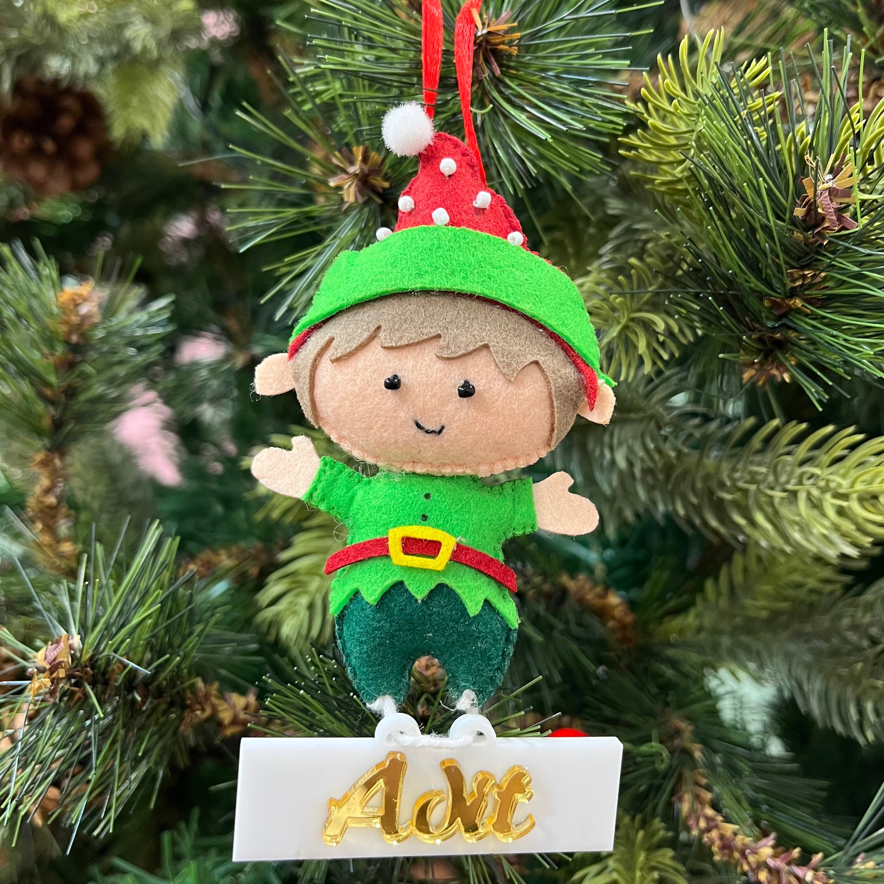 Elf Felt Ornament