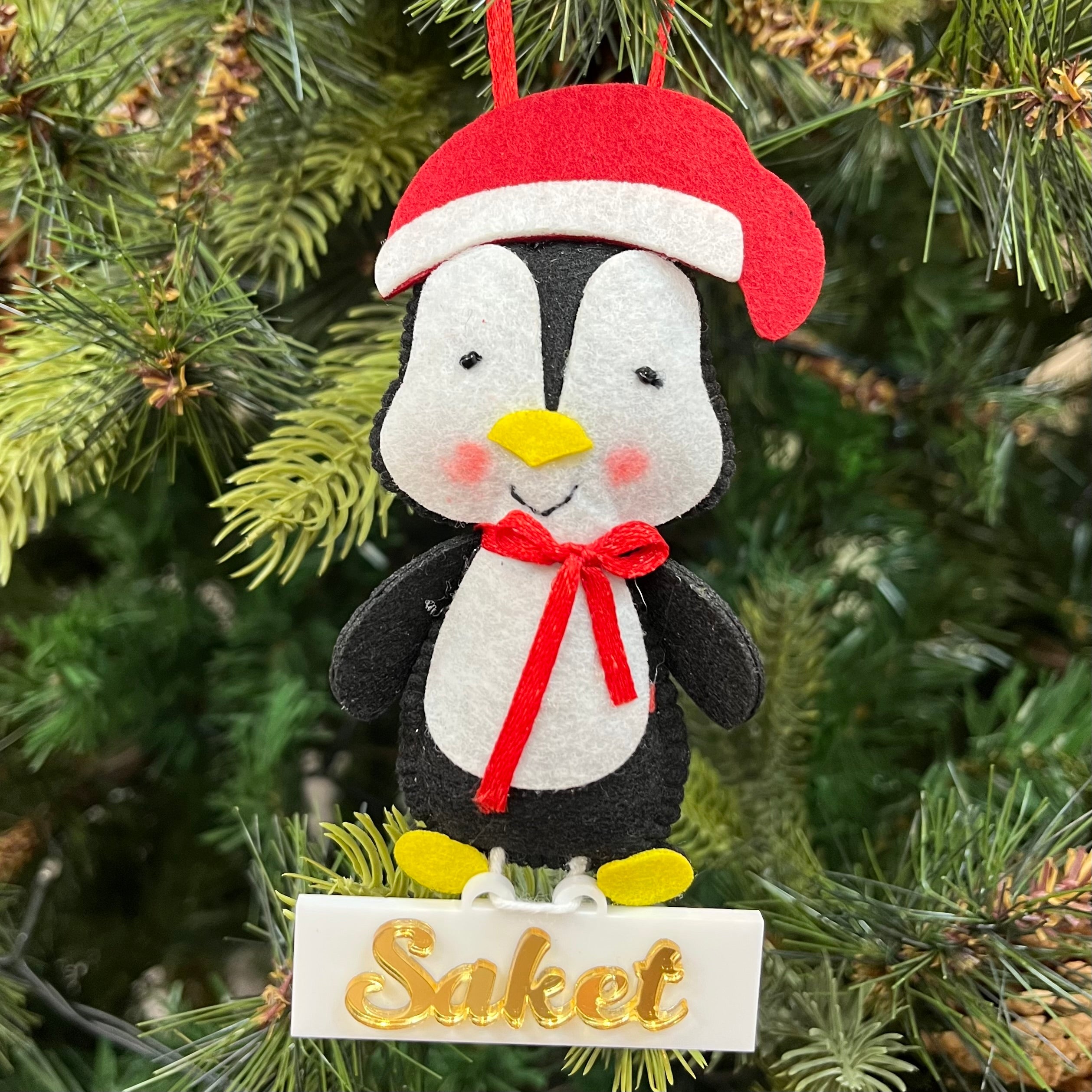 Penguin Felt Ornament