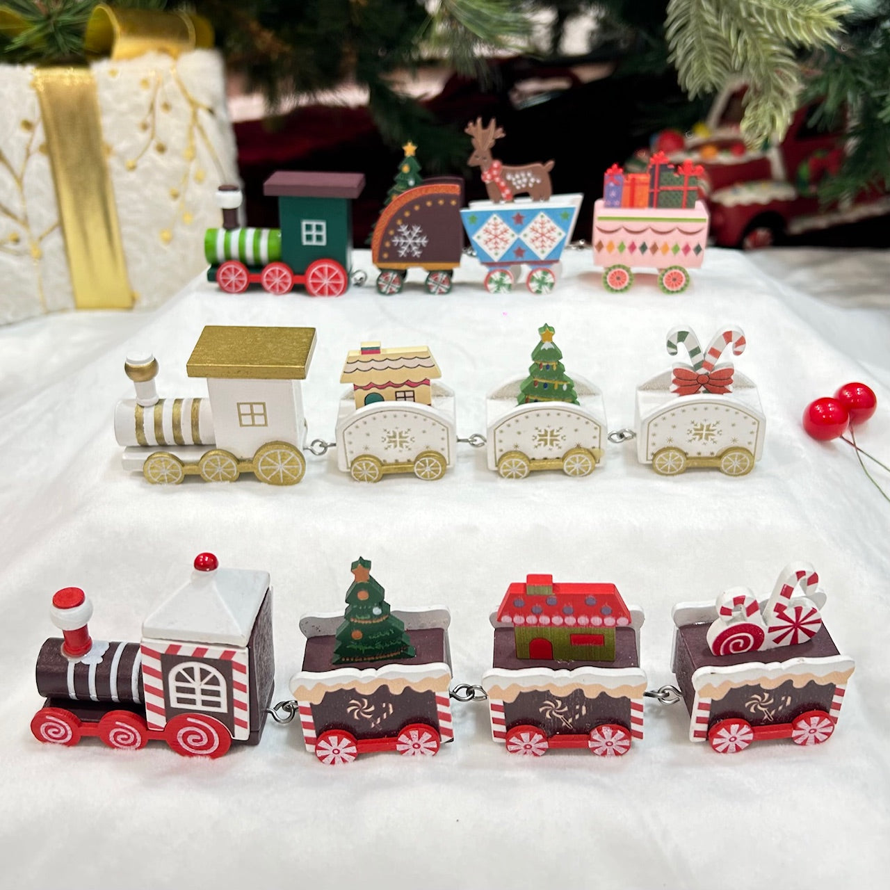 Jingle Bell Express Train - Set of 3