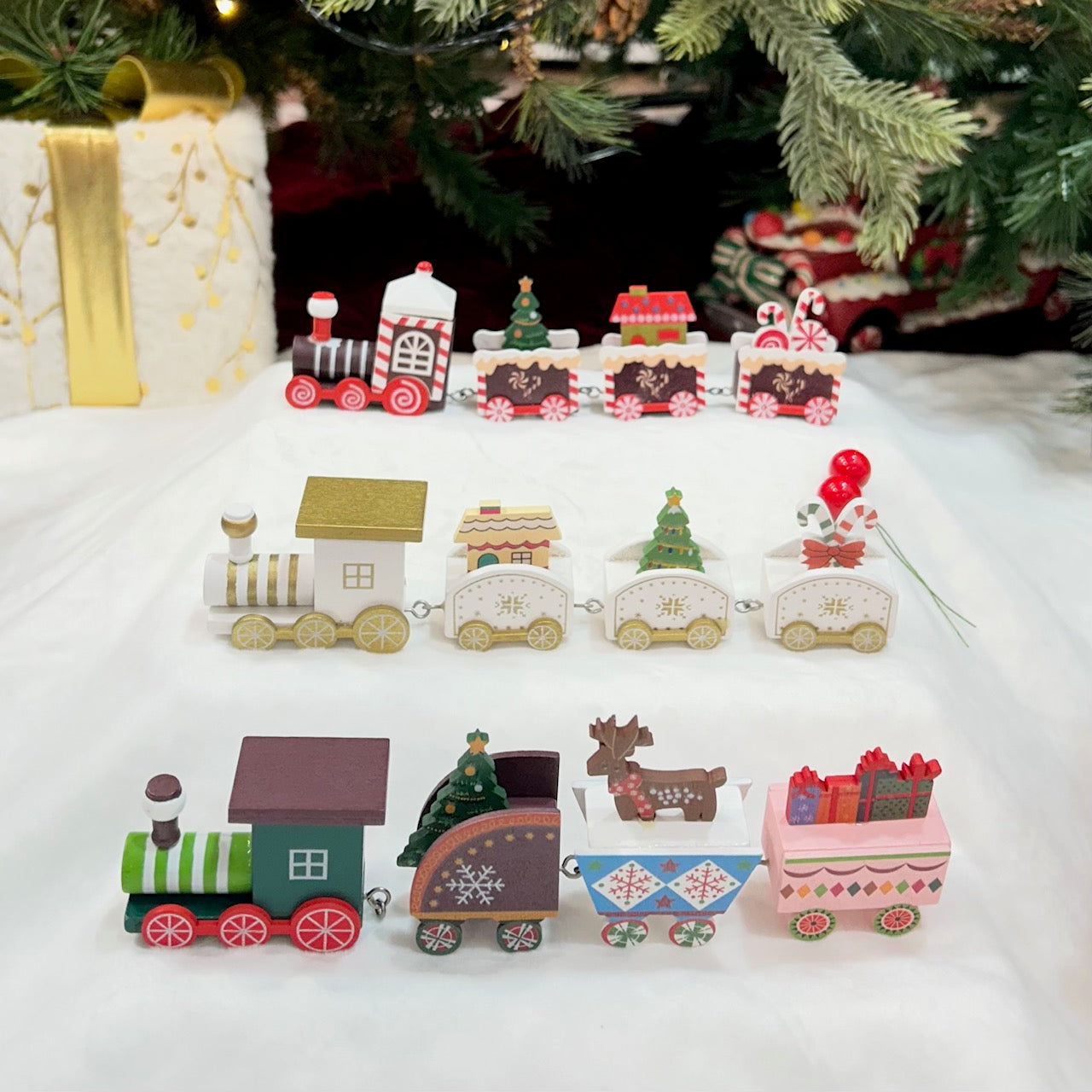 Jingle Bell Express Train - Set of 3