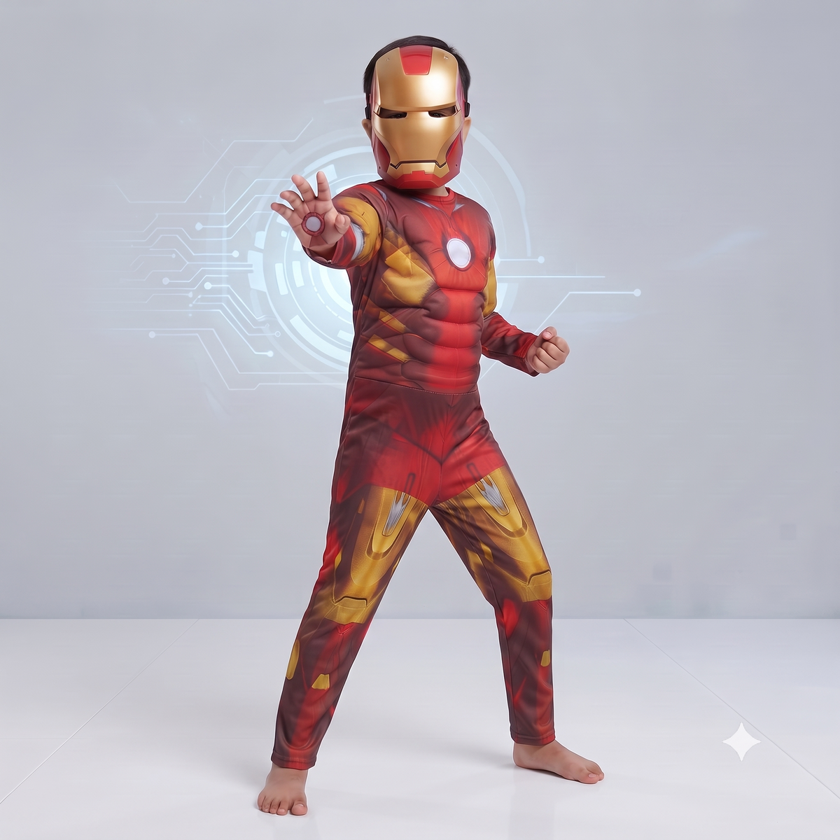 Iron Man Muscle Costume for Kids