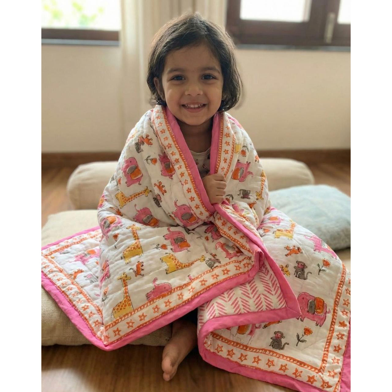 Jungle Handblock Printed Quilt