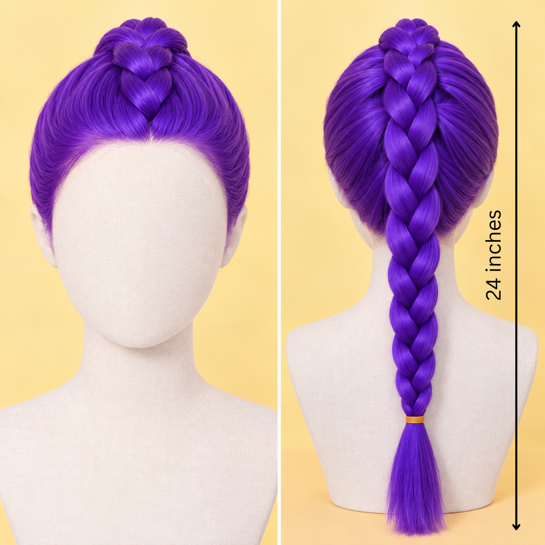 K-Pop Rumi Inspired Purple Hair Wig