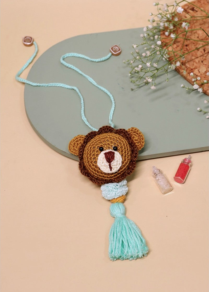 Lion Cub handmade crochet rakhi by Haute By Hand – Raksha Bandhan keepsake India