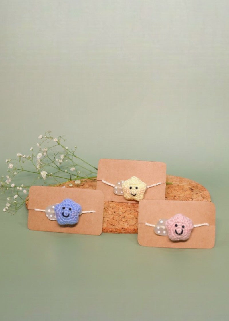 Little Star newborn handmade crochet rakhi by Haute By Hand – baby Raksha Bandhan