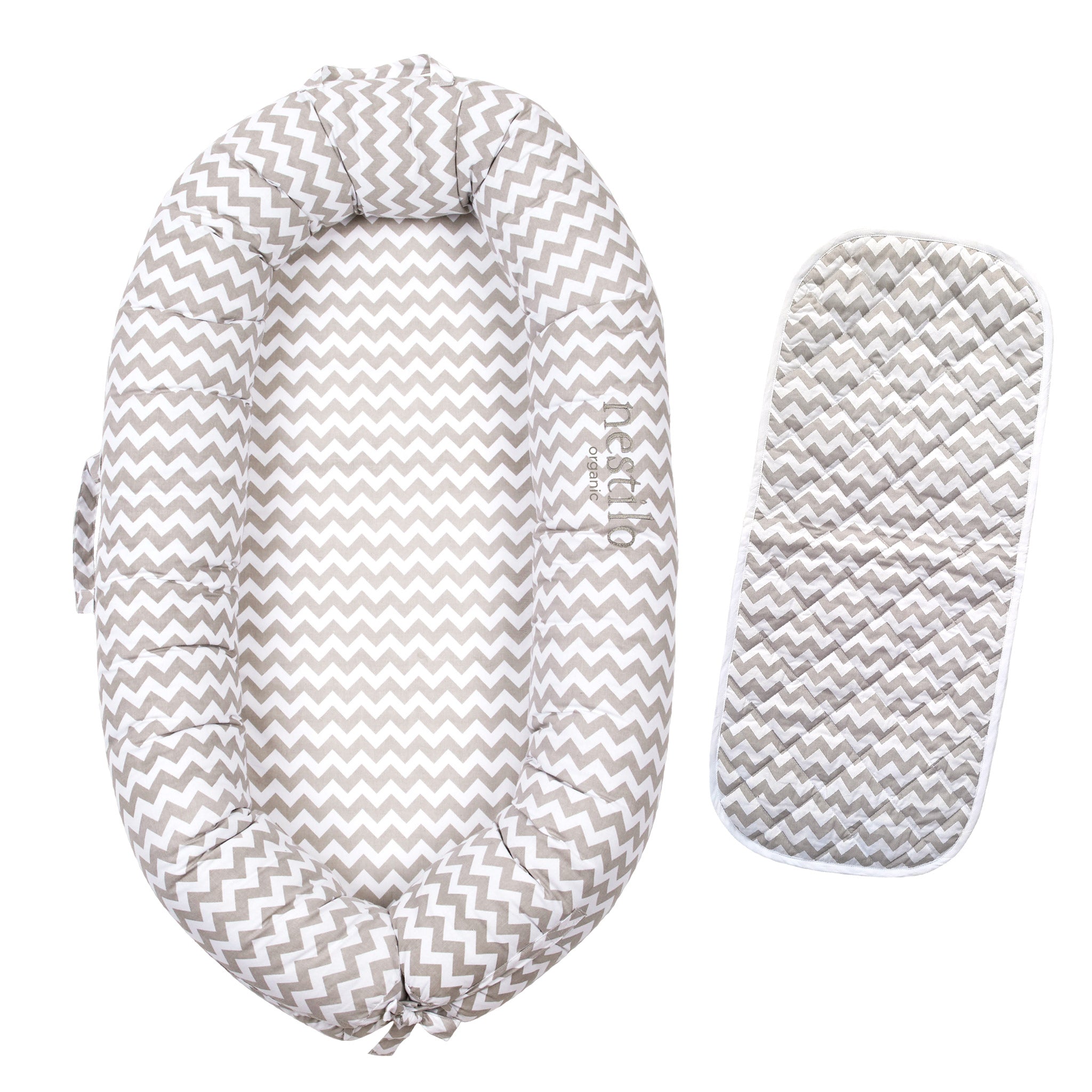 Organic Nestilo – Chevron - Grey