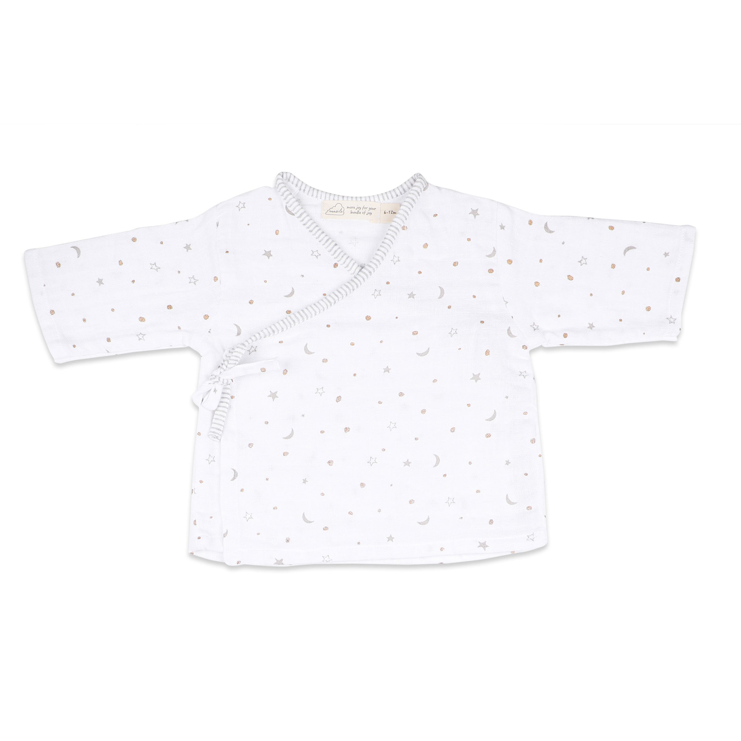 Organic Muslin Kimono Lounge Set - Starry Night | Metallic