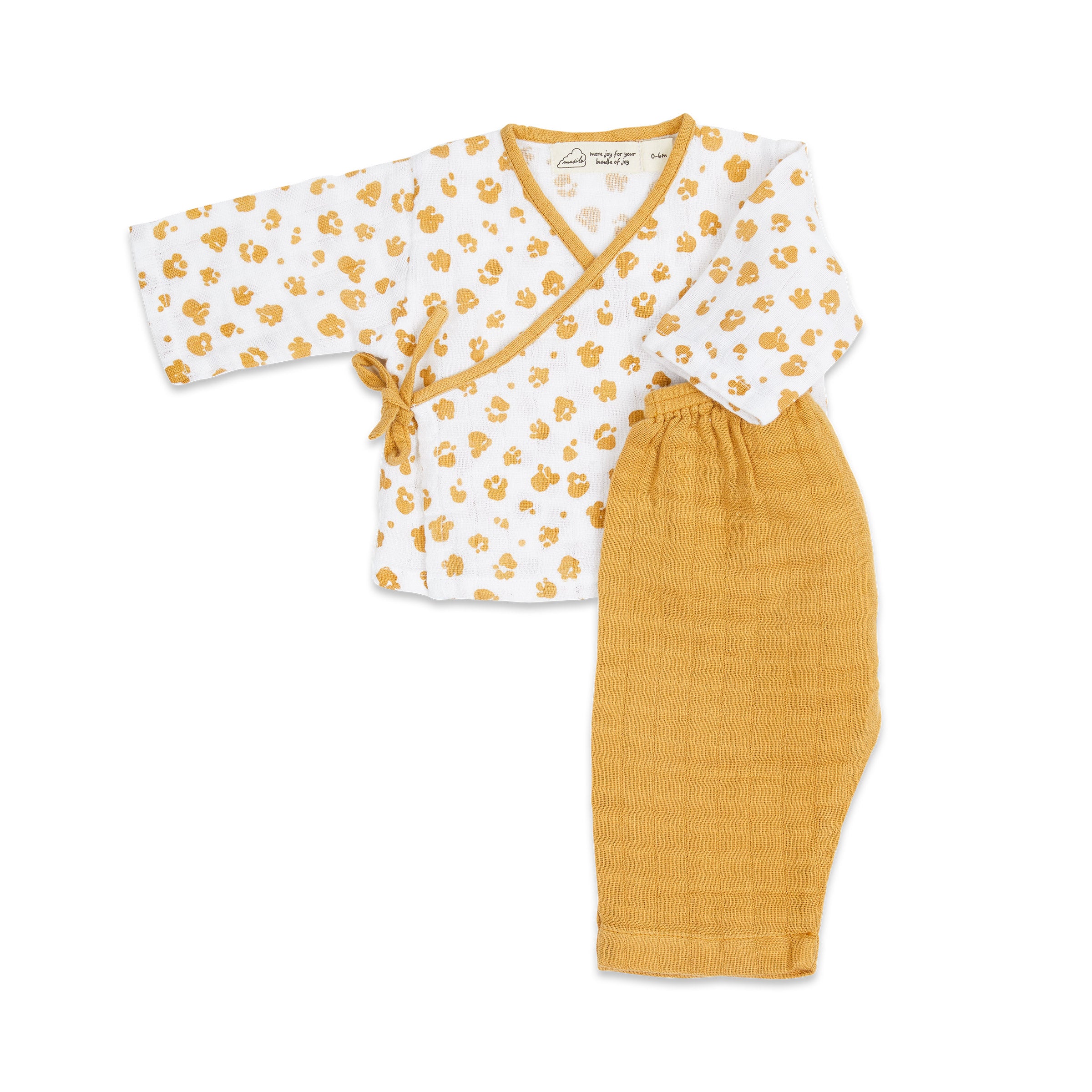 Organic Muslin Kimono Lounge Set - Born To Be Wild | Paws