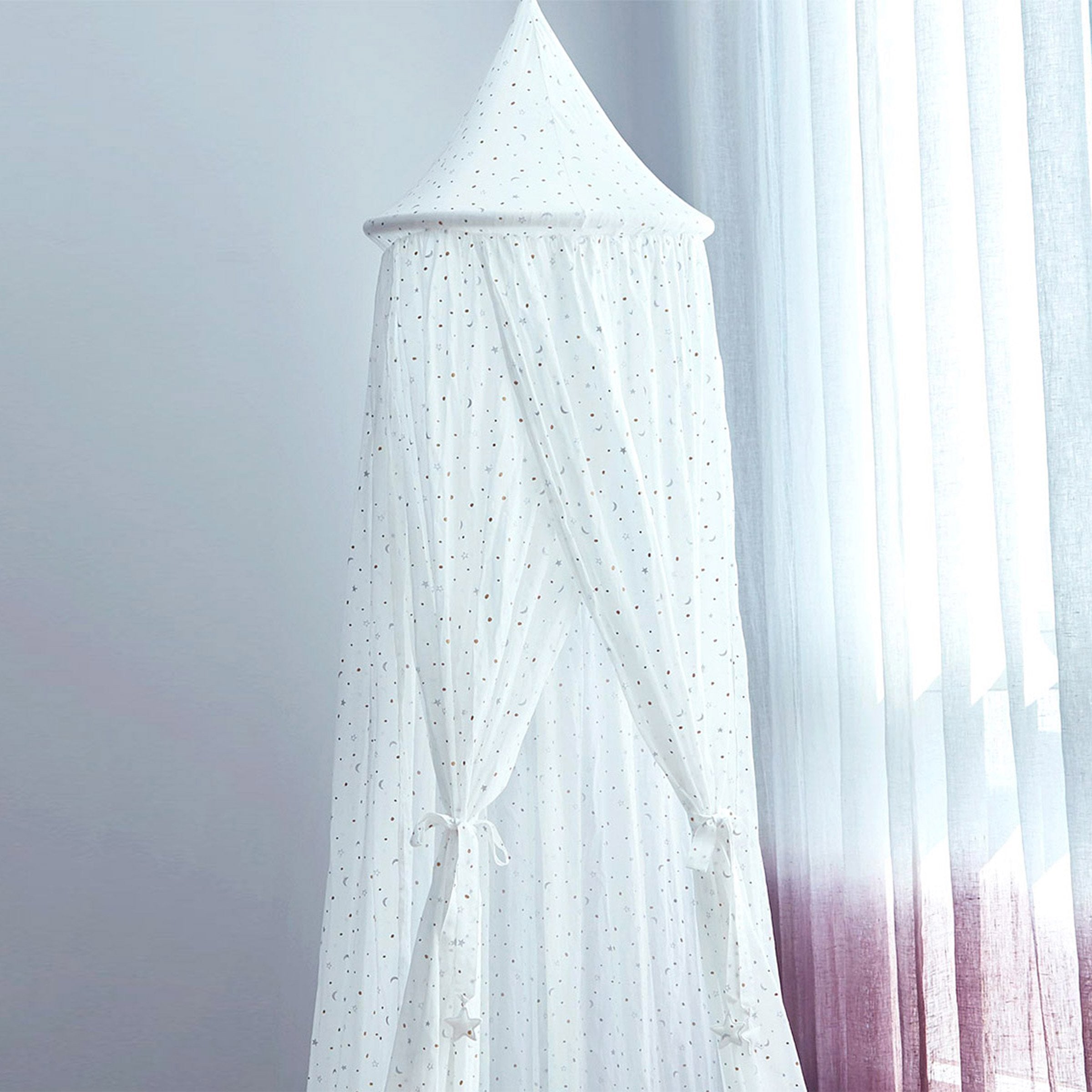Sleep/Play Canopy – Metallic Stars