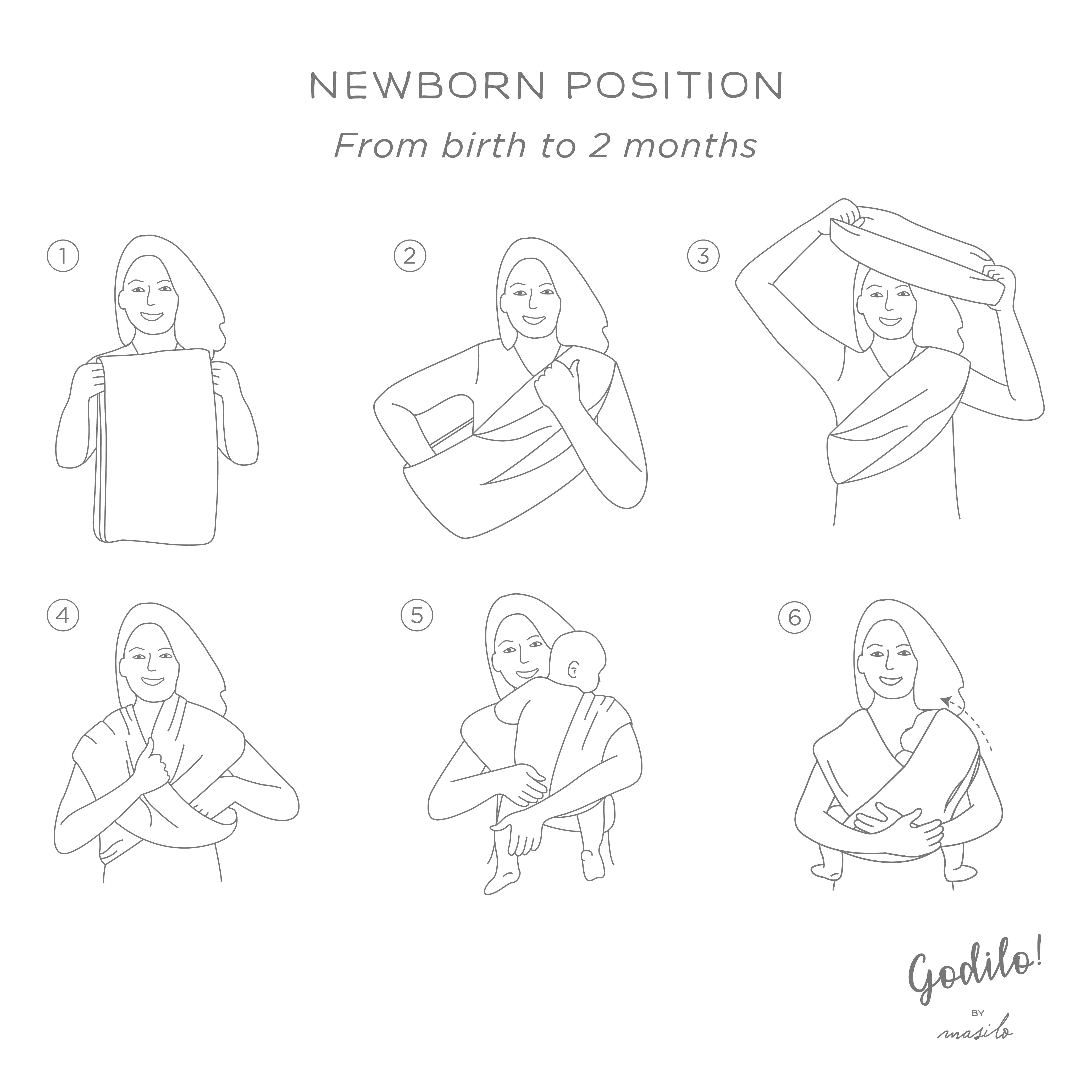 Godilo Ergonomic Organic Cotton Baby Carrier Wrap – Acorn