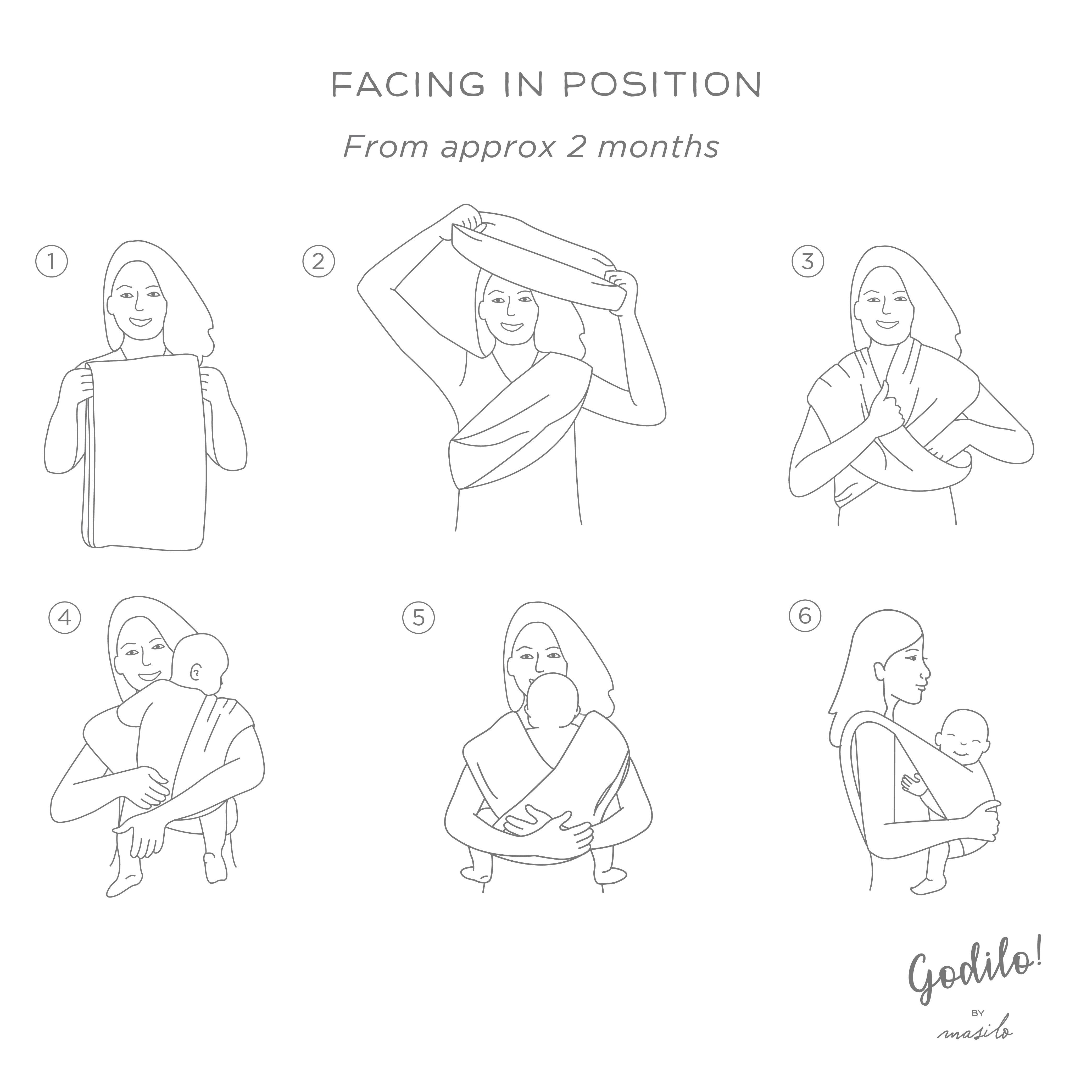 Godilo Ergonomic Organic Cotton Baby Carrier Wrap – Acorn