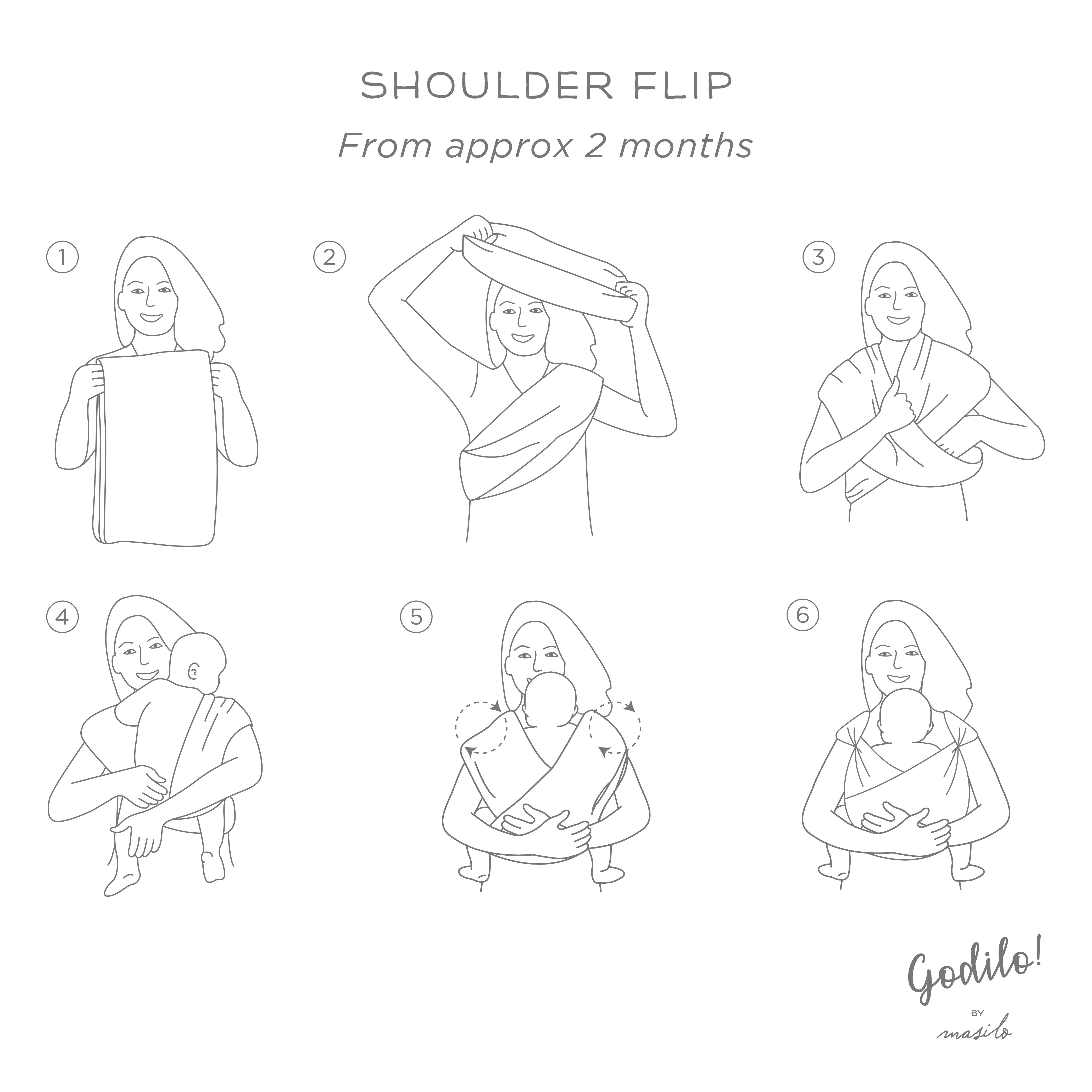 Godilo Ergonomic Organic Cotton Baby Carrier Wrap – Luna
