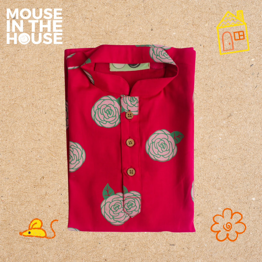 Blooming Red- Ethnic Wear Boys