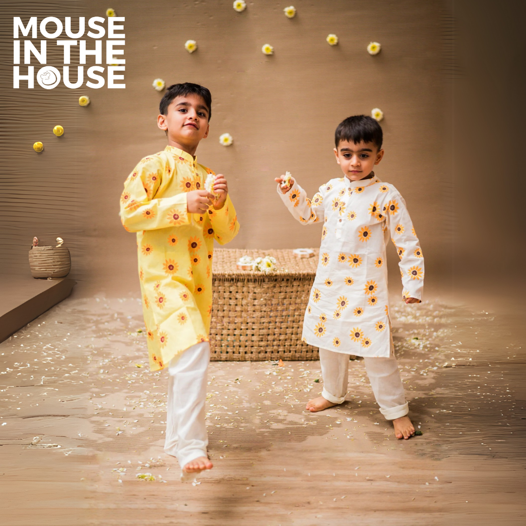Lane of Dreams (Yellow) - Ethnic Wear Boys