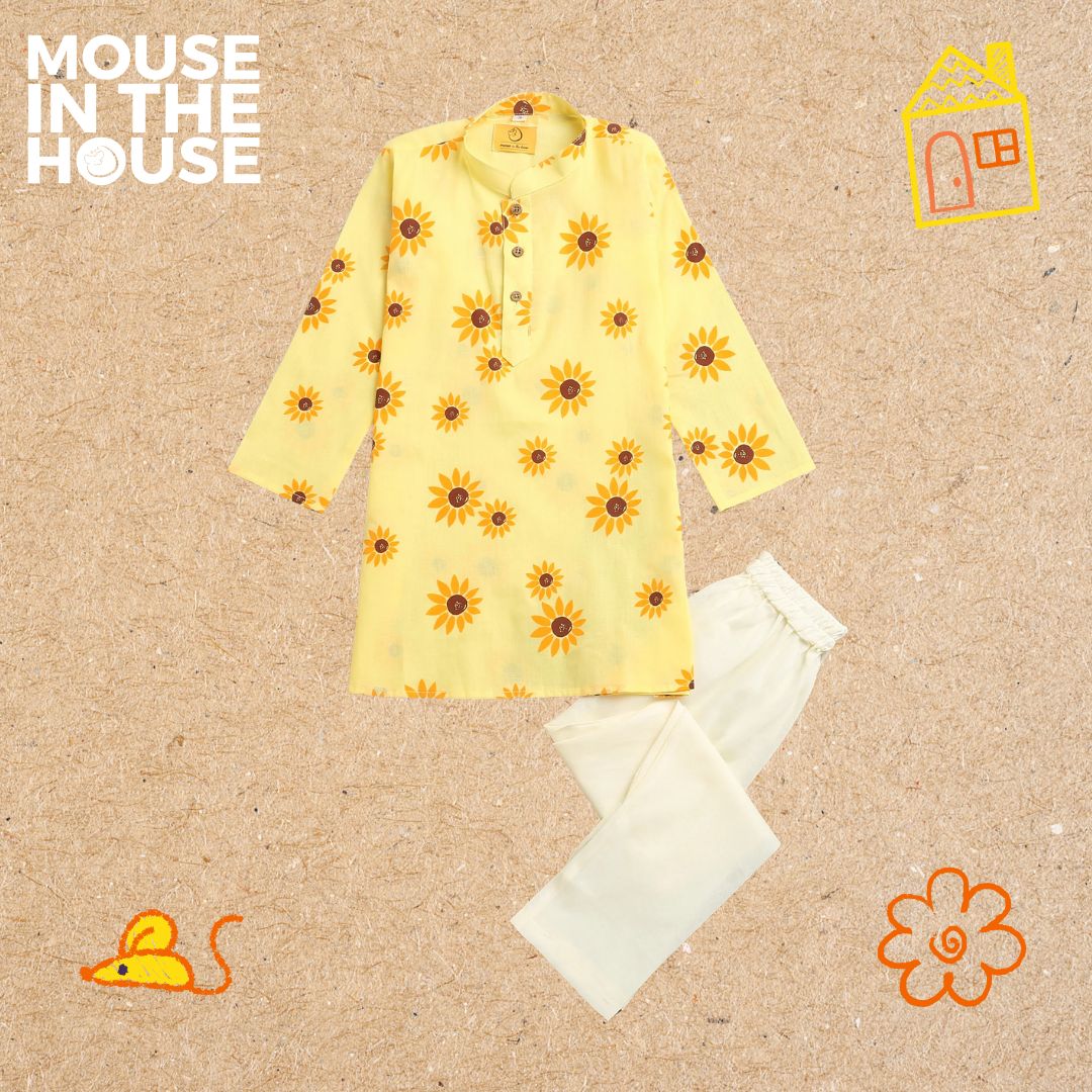 Lane of Dreams (Yellow) - Ethnic Wear Boys