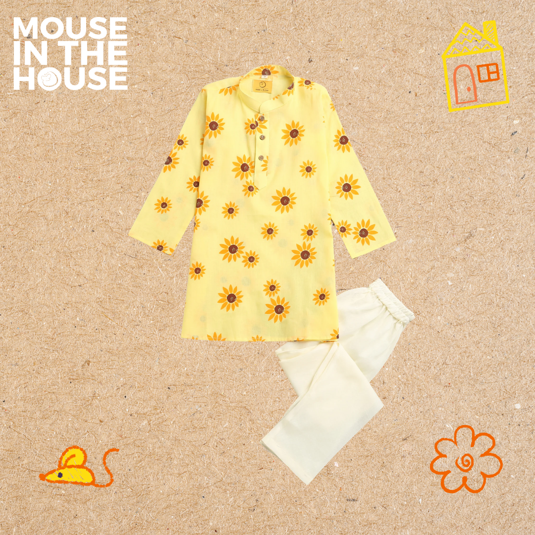 Lane of Dreams (Yellow) - Ethnic Wear Boys