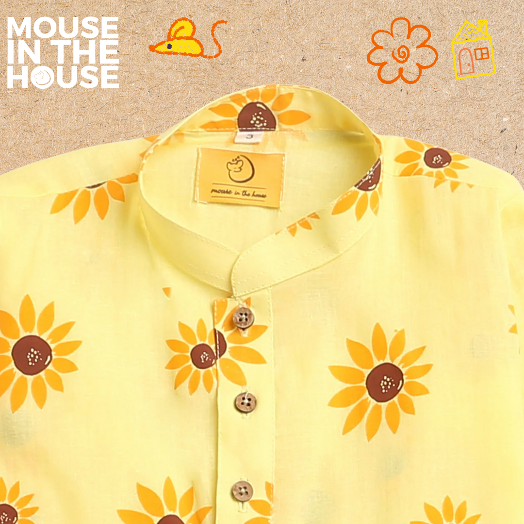 Lane of Dreams (Yellow) - Ethnic Wear Boys