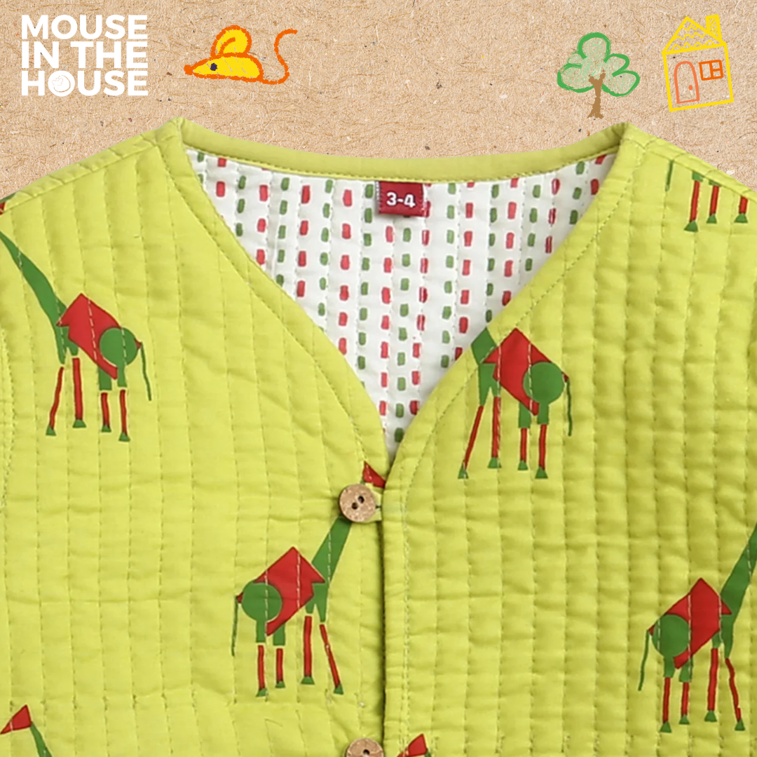 Green Triangle- Reversible Jacket