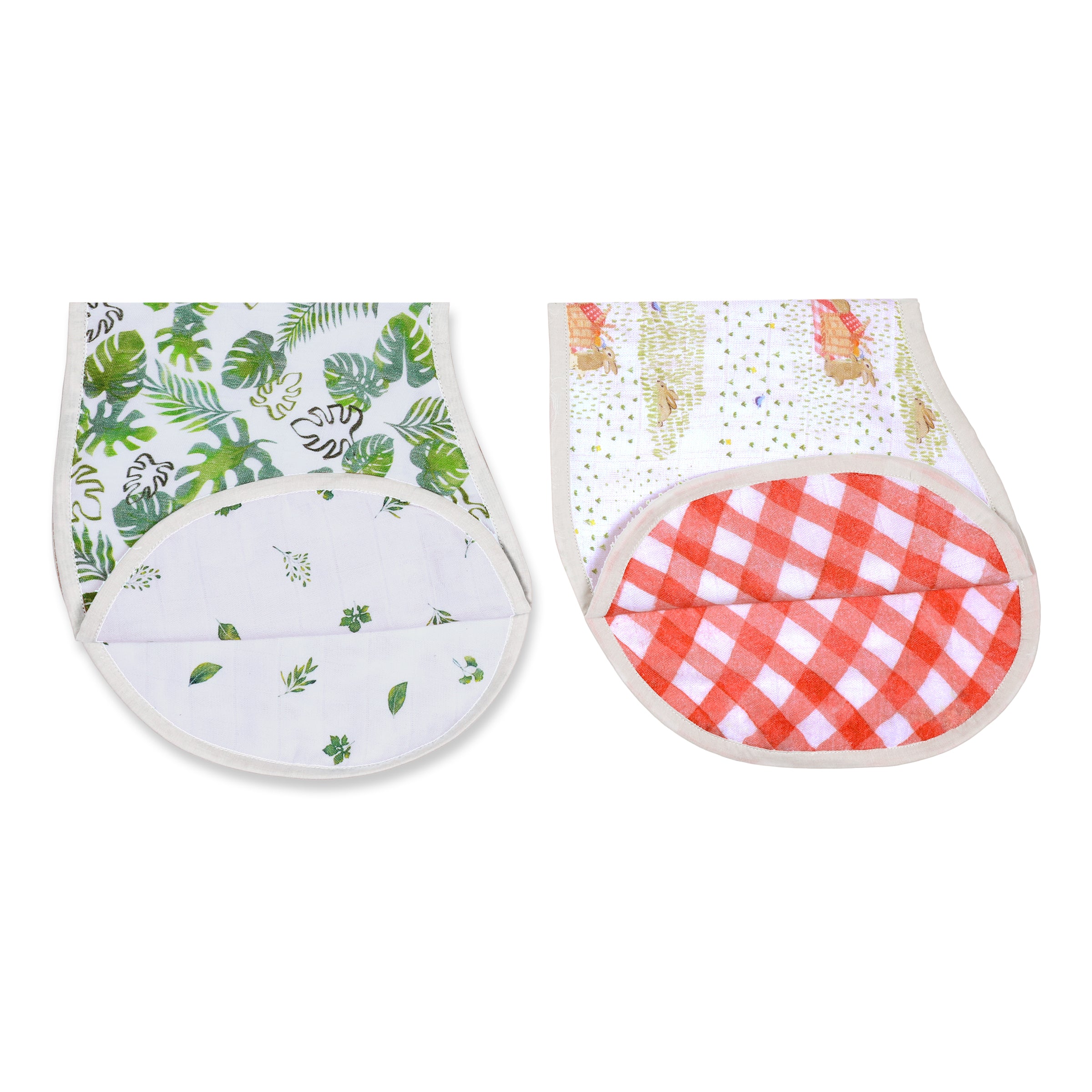 Bamboo Muslin Burp Cloth & Bib - Pack of 2 – Picnic Party